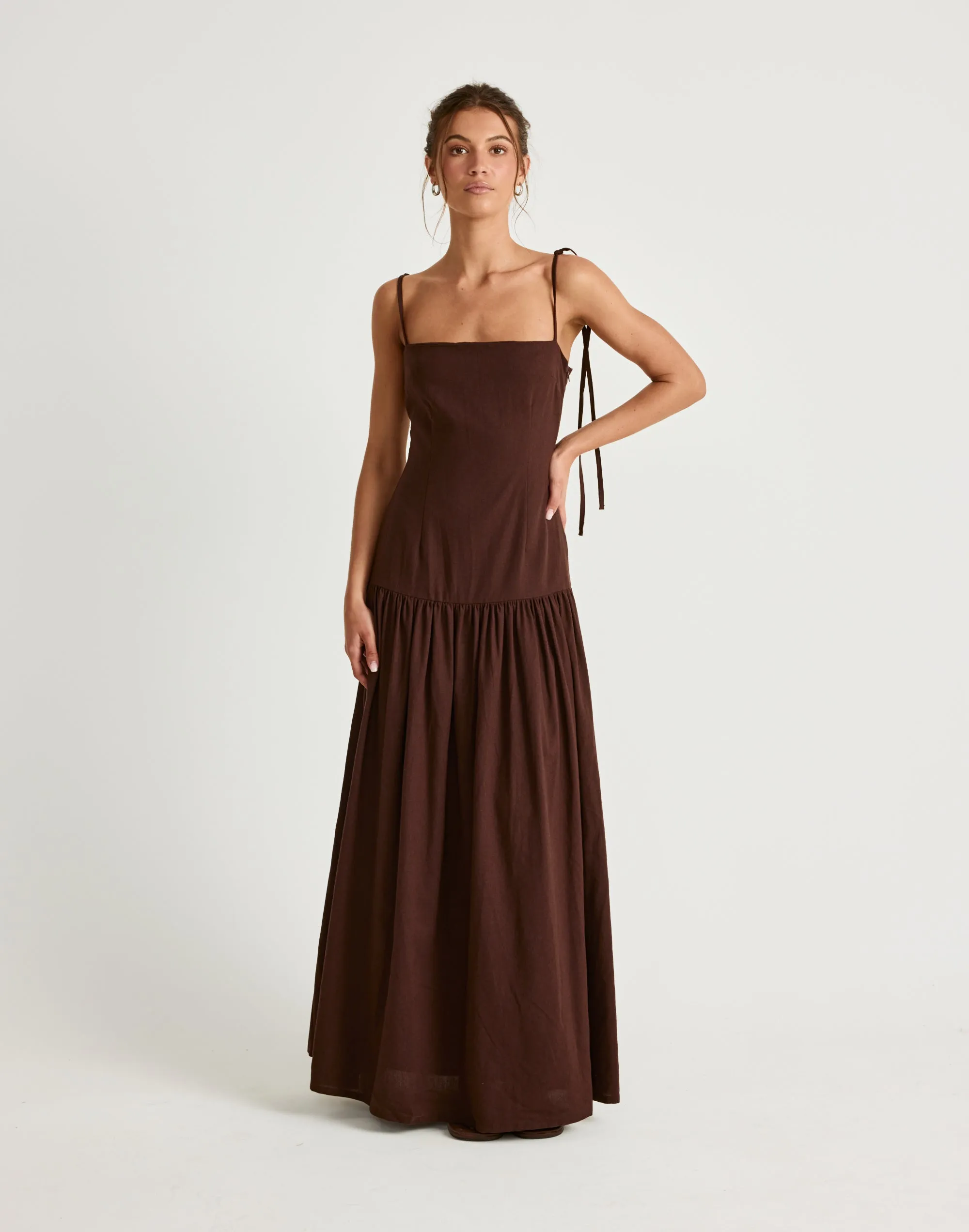 Hazel Maxi Dress (Chocolate) sold by Charcoal Clothing product image thumbnail 5