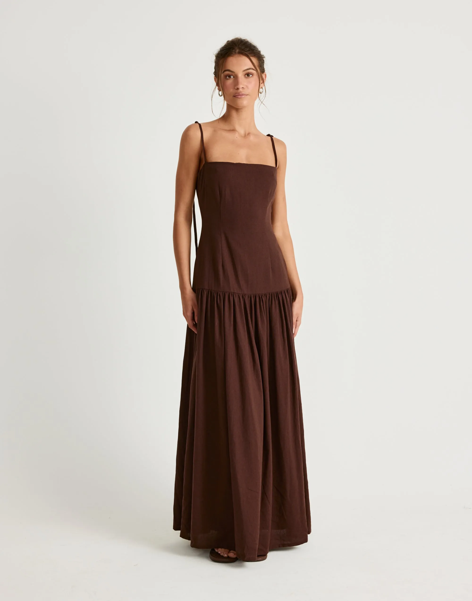 Hazel Maxi Dress (Chocolate) sold by Charcoal Clothing