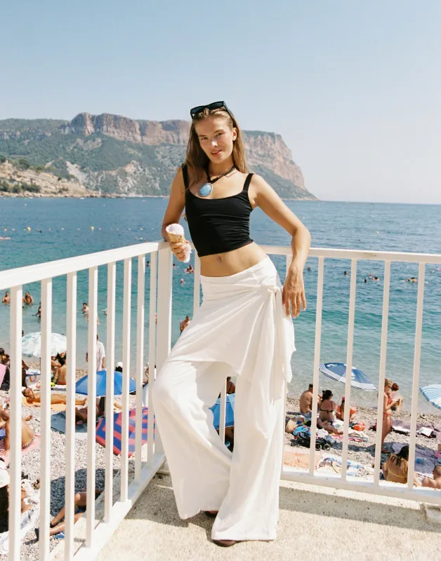 Evelyn Pants (Off White) sold by Charcoal Clothing