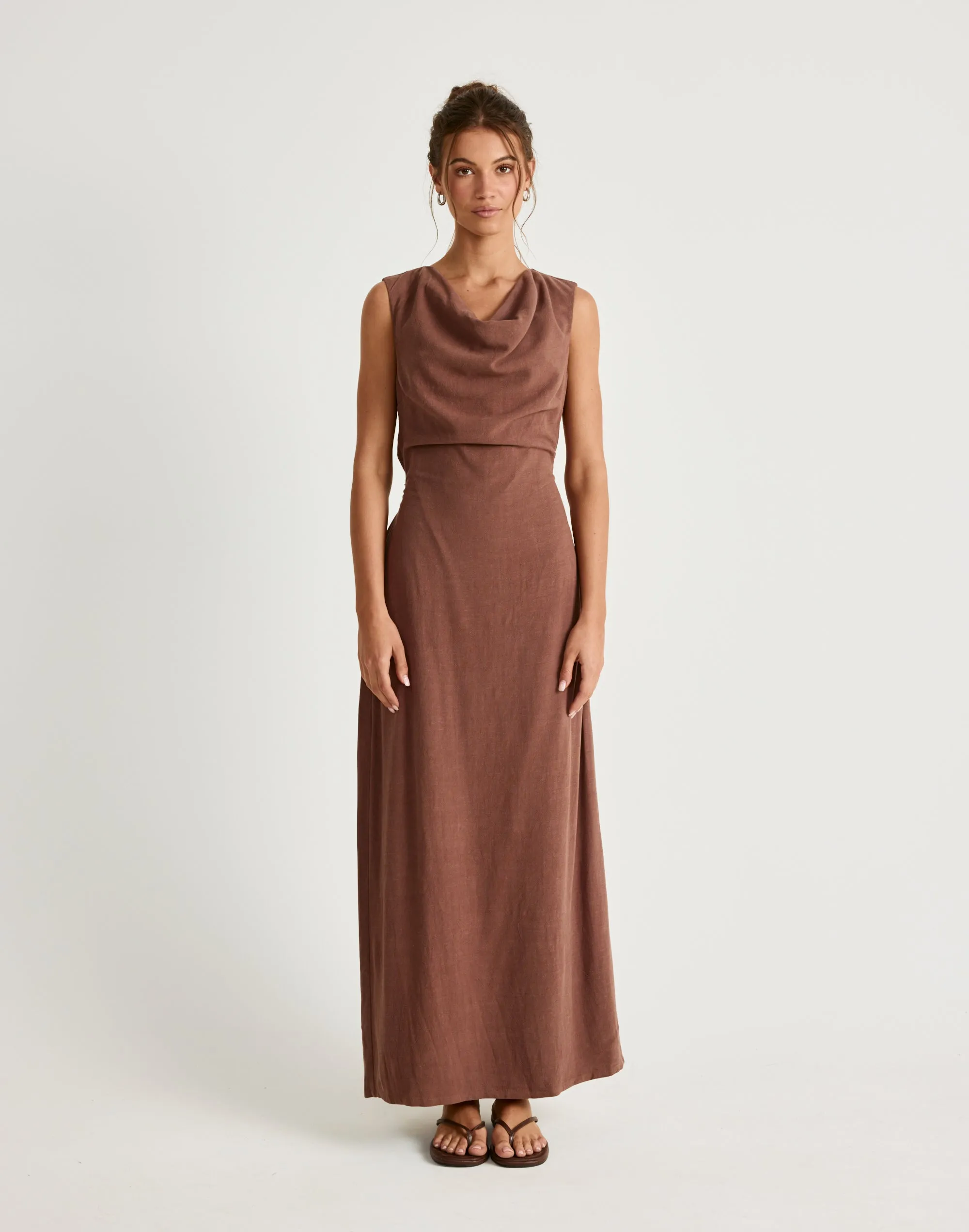Shoreline Maxi Dress (Oak) sold by Charcoal Clothing product image thumbnail 4