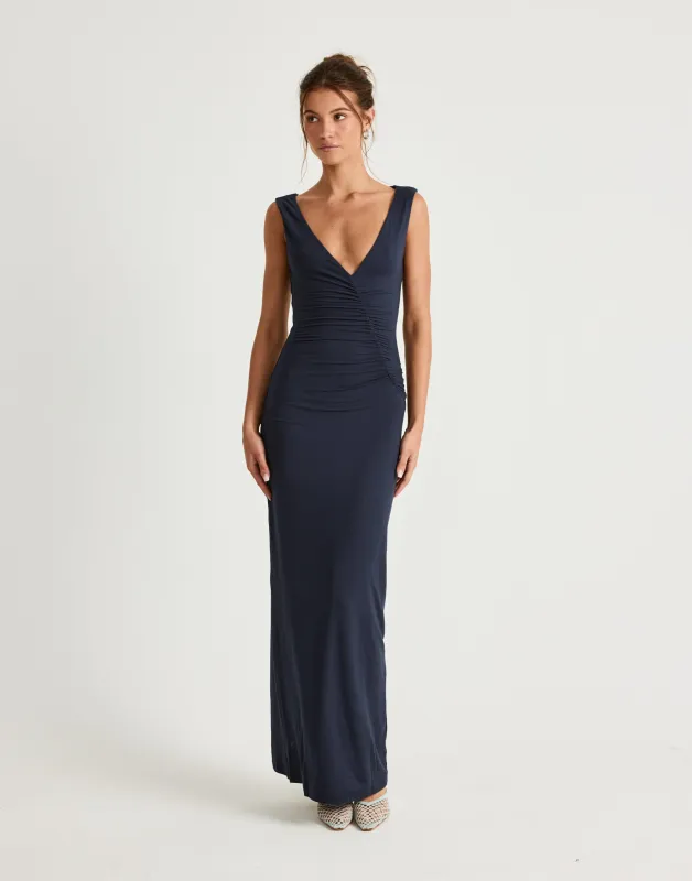 Viola Maxi Dress (Navy) sold by Charcoal Clothing