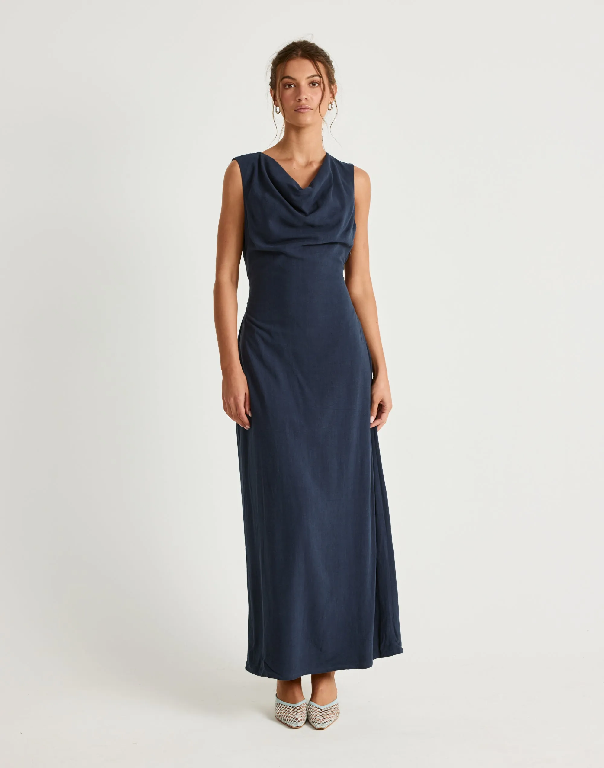 Shoreline Maxi Dress (Navy) sold by Charcoal Clothing product image thumbnail 5