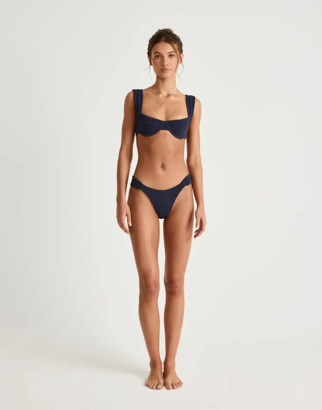 Layla Bikini Bottoms (Midnight) sold by Charcoal Clothing