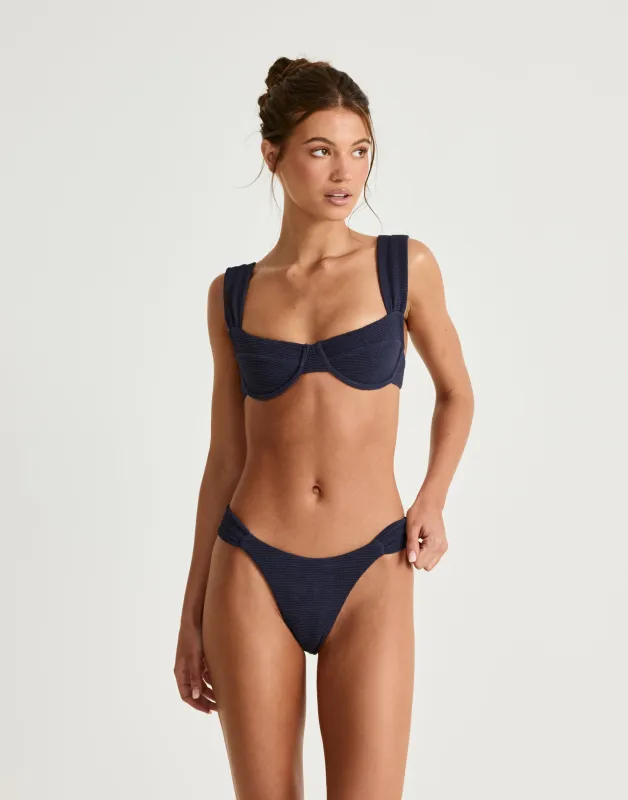 Layla Balconette Bikini Top (Midnight) sold by Charcoal Clothing