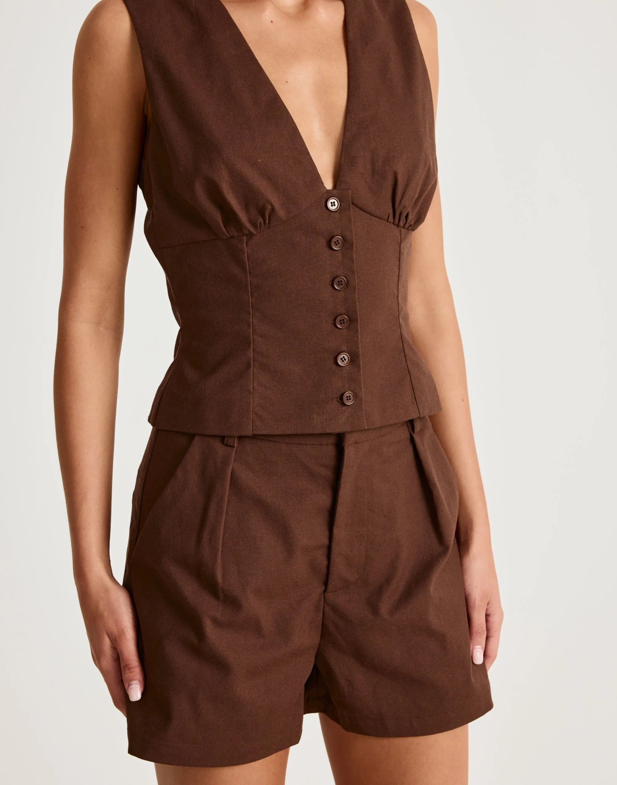 Nautical Shorts (Chocolate) sold by Charcoal Clothing product image thumbnail 2