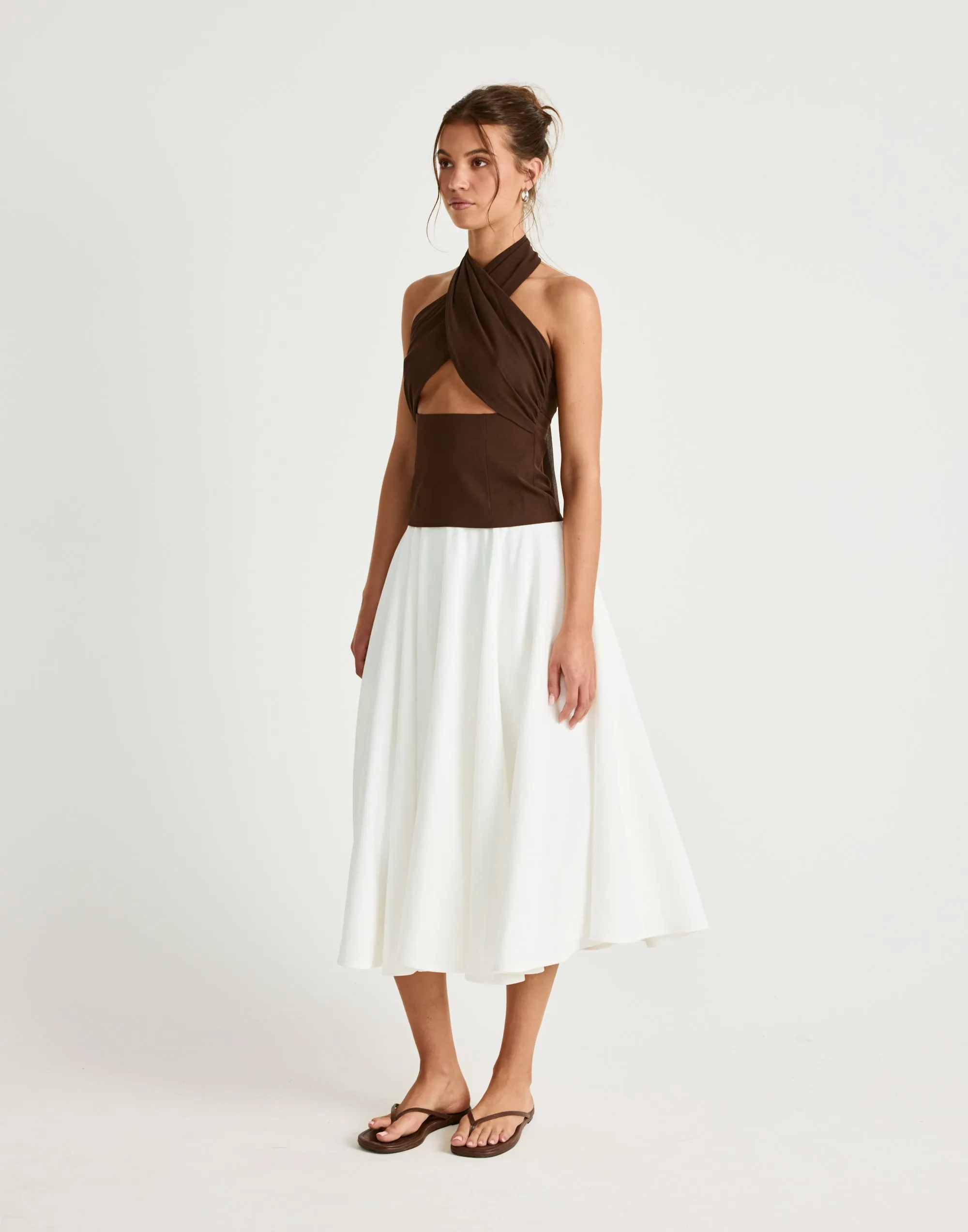 Sara Top (Chocolate) sold by Charcoal Clothing product image thumbnail 3