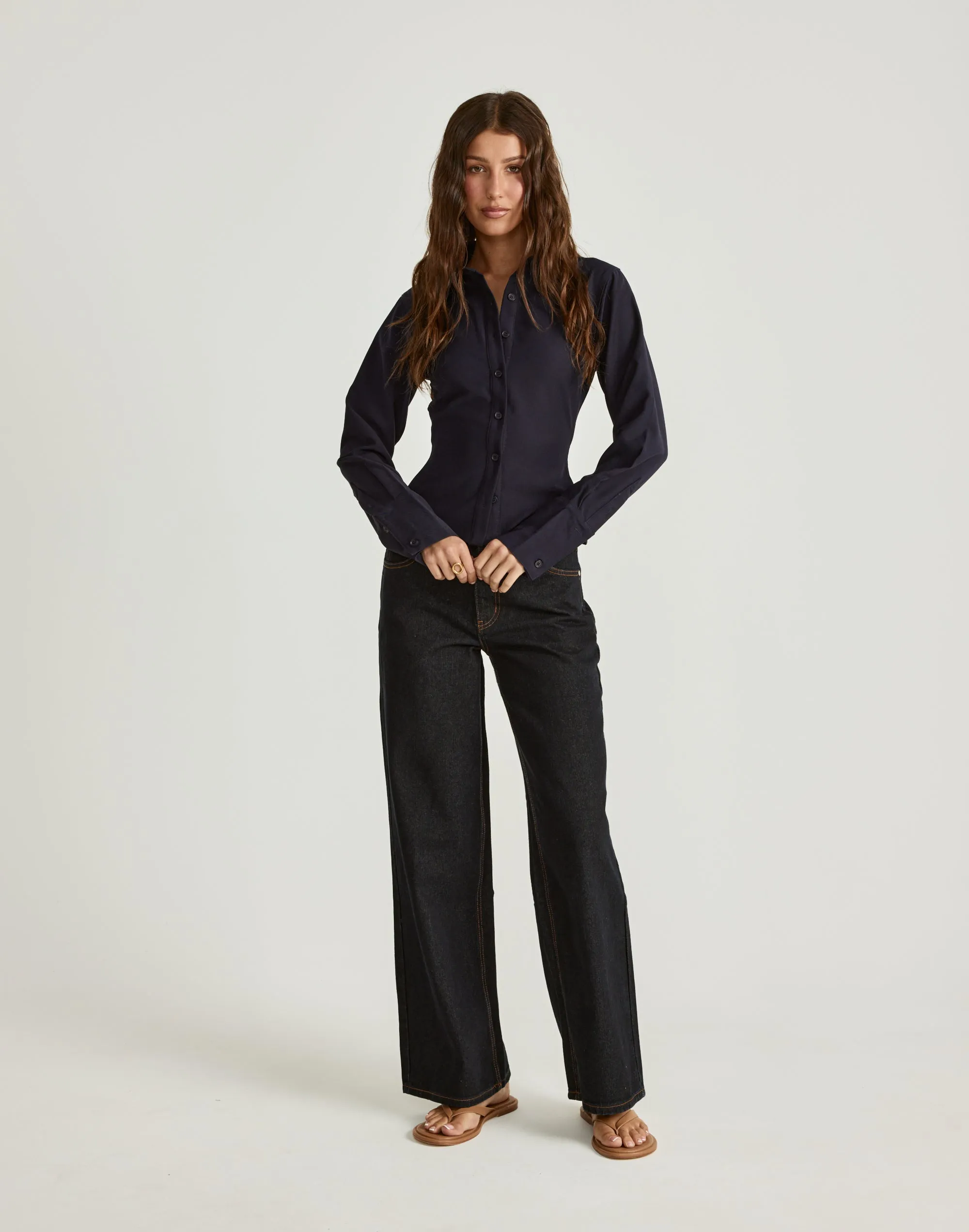 Alice Shirt (Navy) sold by Charcoal Clothing product image thumbnail 5