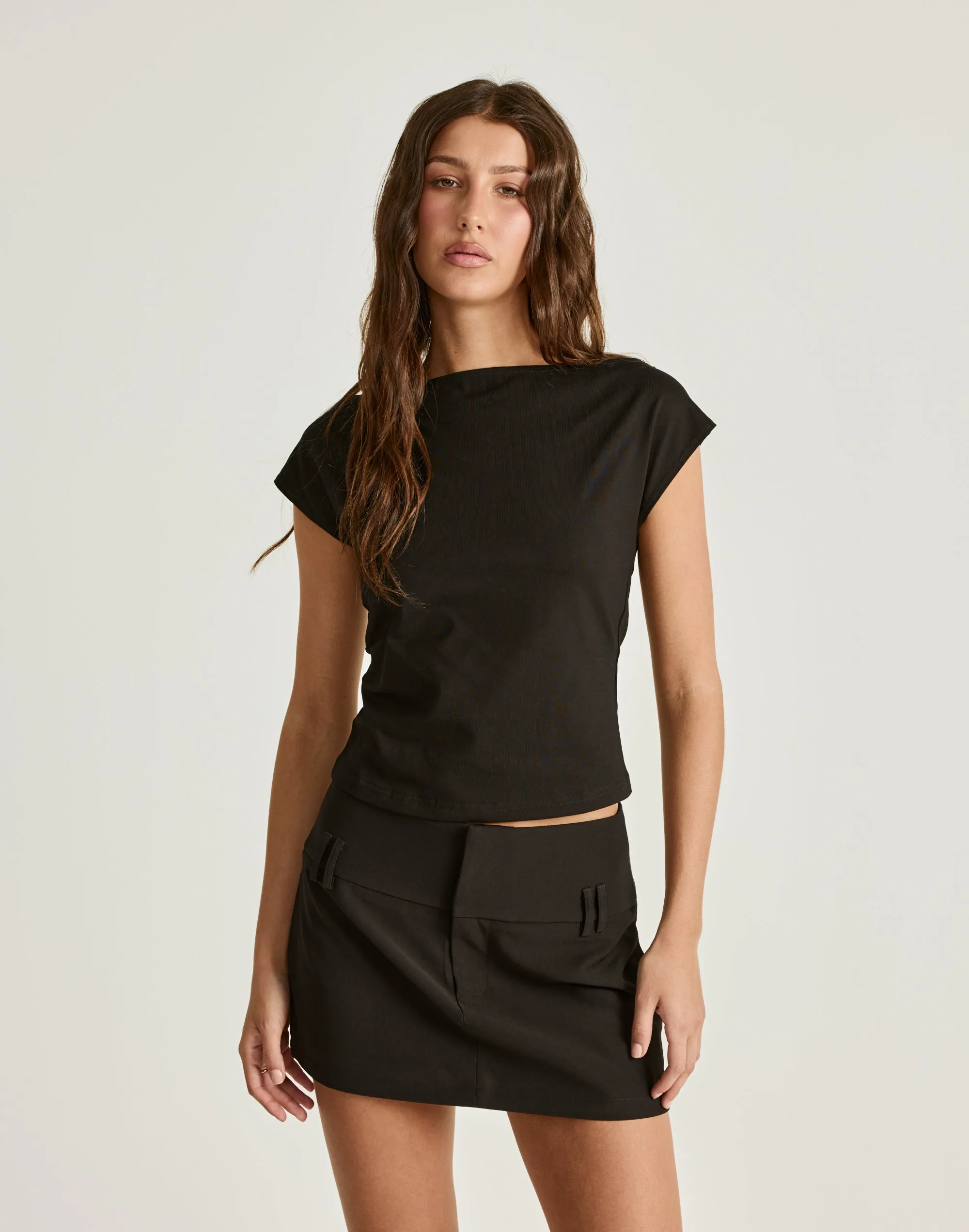 Dillon Mini Skirt (Black) sold by Charcoal Clothing product image thumbnail 2