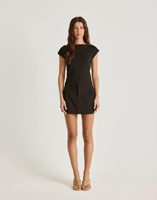 Dillon Mini Skirt (Black) sold by Charcoal Clothing