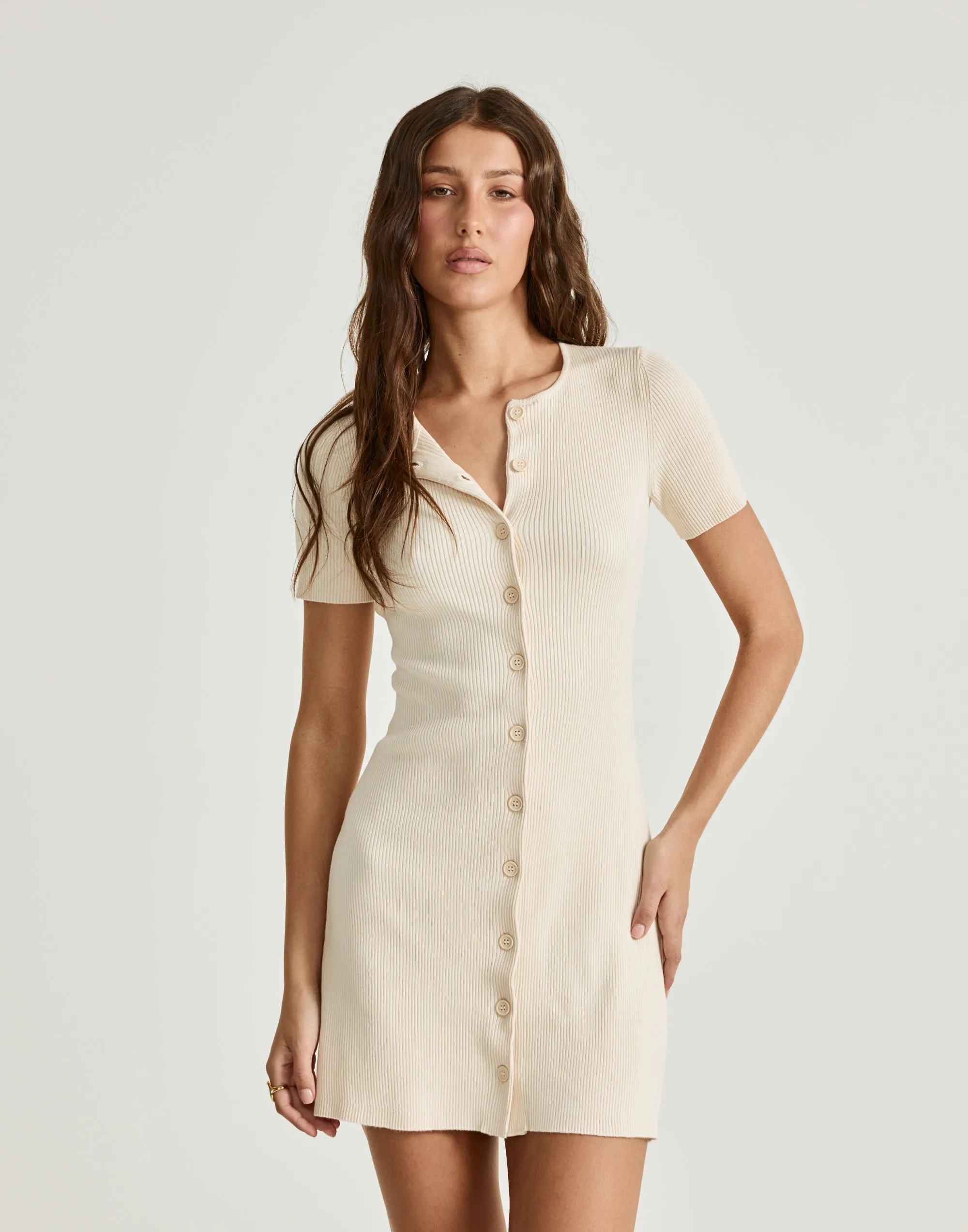 Enya Mini Dress (Vanilla) sold by Charcoal Clothing product image thumbnail 2