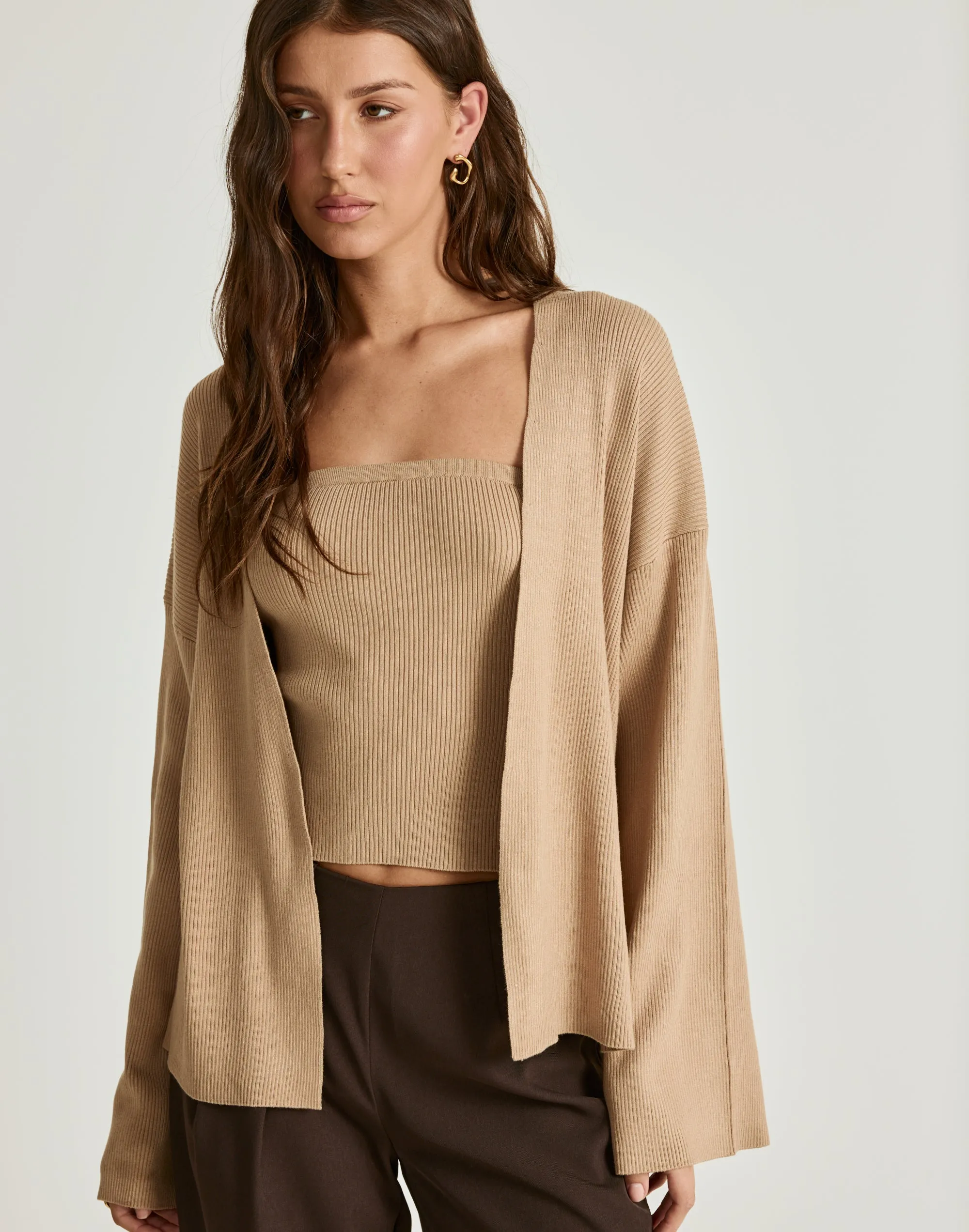 Monet Cardigan (Dark Sand) sold by Charcoal Clothing product image thumbnail 5