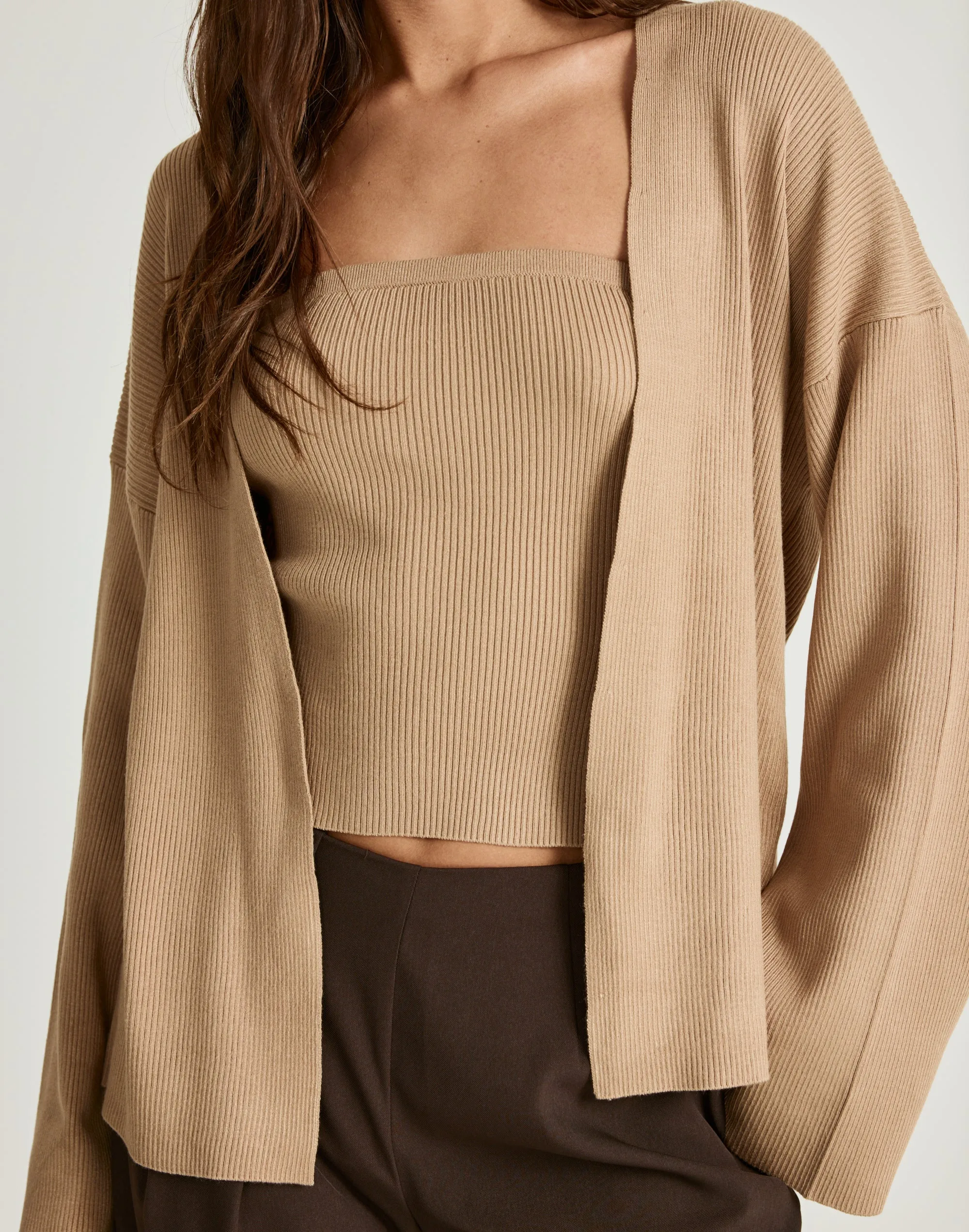 Monet Cardigan (Dark Sand) sold by Charcoal Clothing product image thumbnail 4