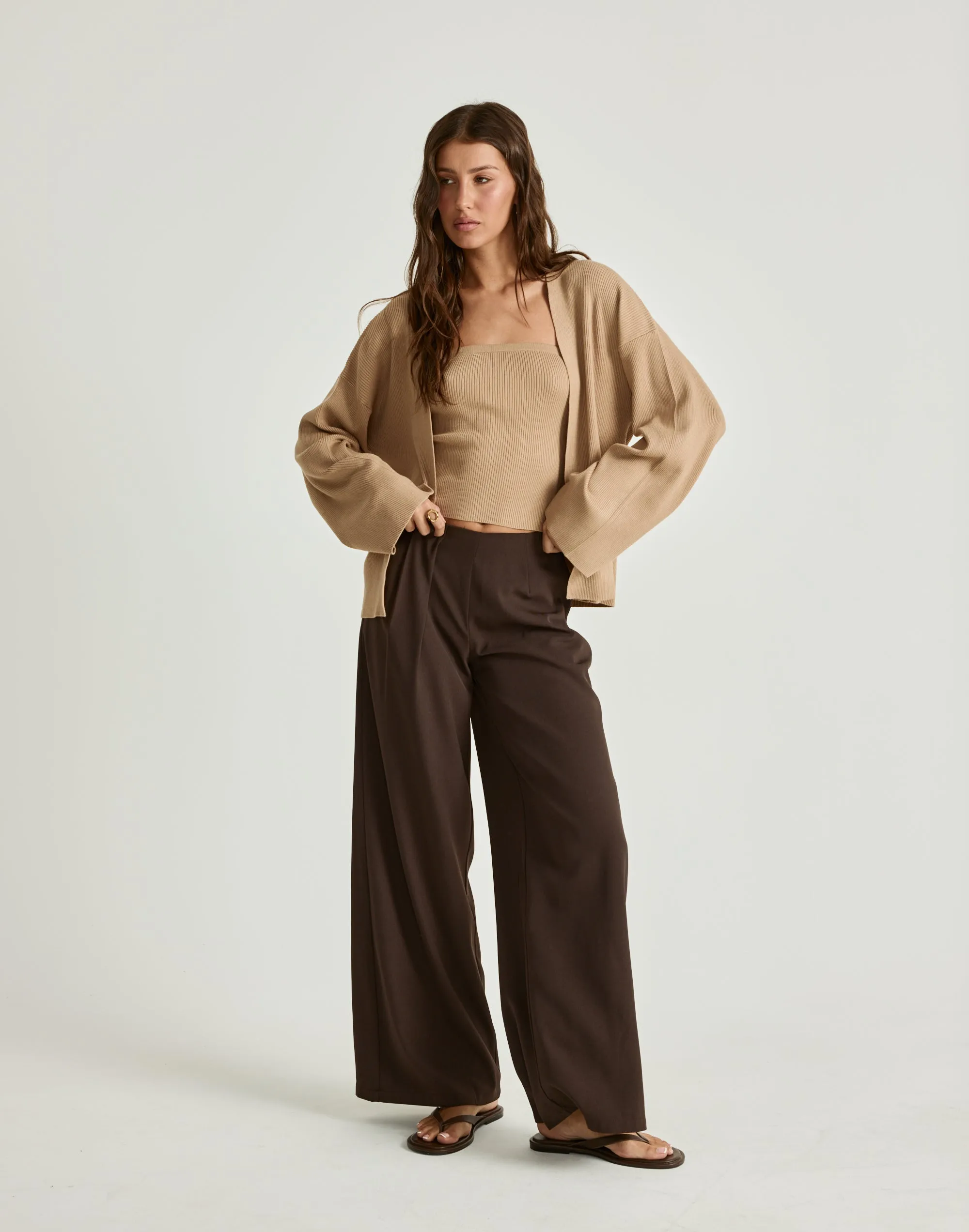 Monet Cardigan (Dark Sand) sold by Charcoal Clothing product image thumbnail 2