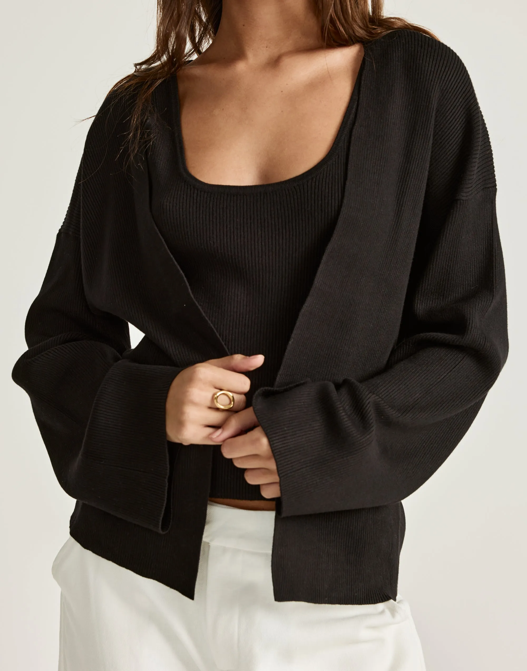 Monet Cardigan (Black) sold by Charcoal Clothing product image thumbnail 3