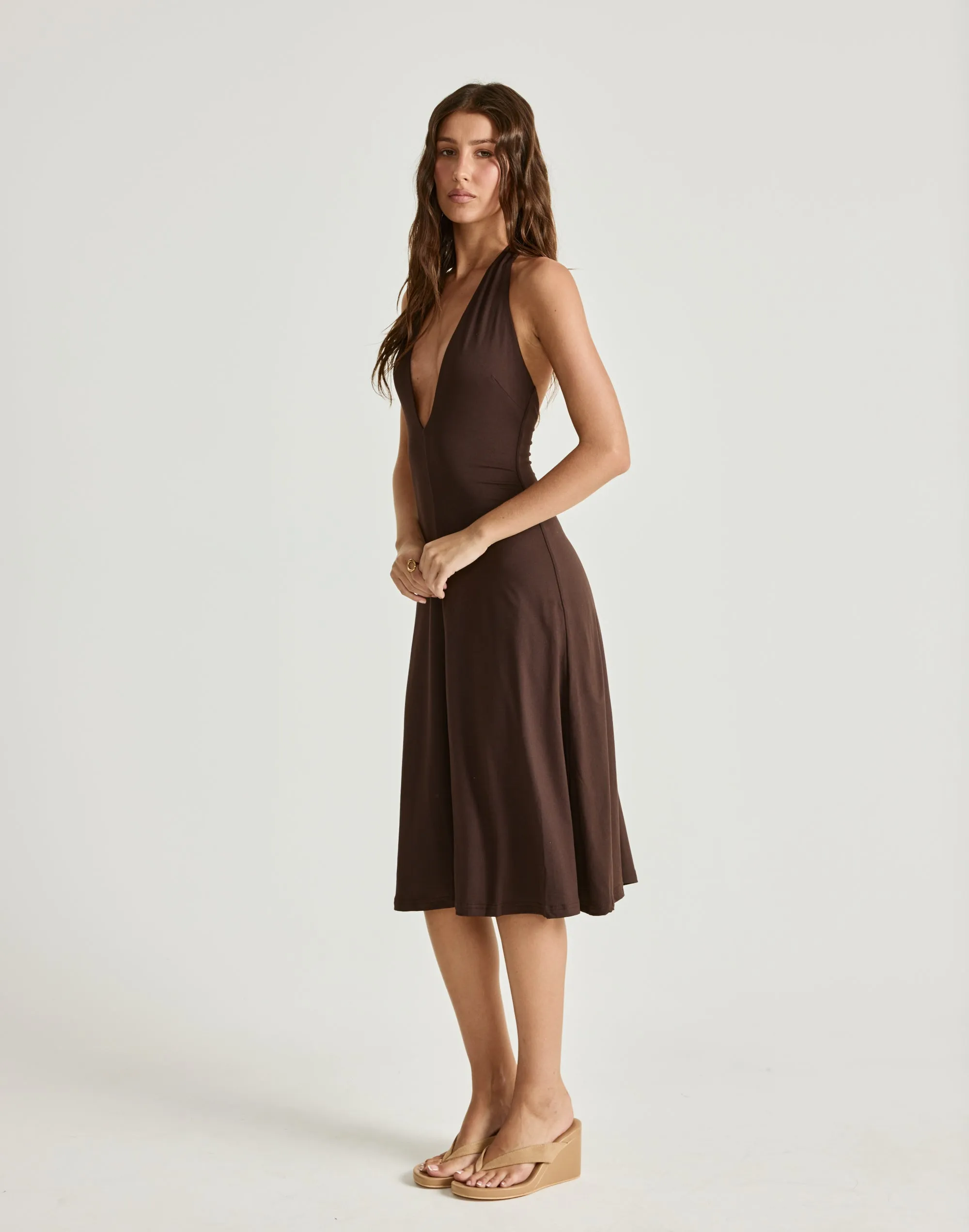 Sable Midi Dress (Chocolate) sold by Charcoal Clothing product image thumbnail 5