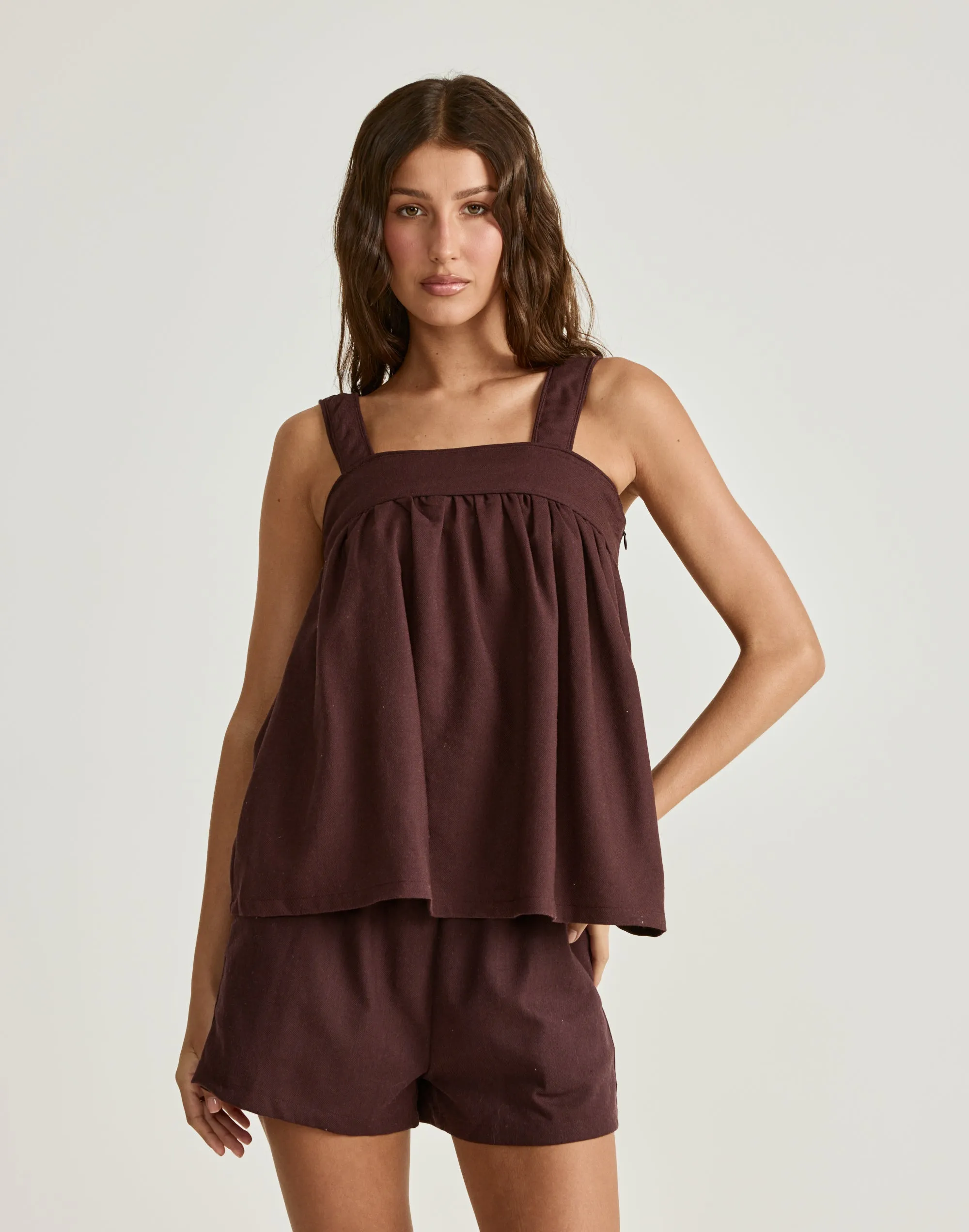 Sutton Top (Dark Mahogany) sold by Charcoal Clothing product image thumbnail 3