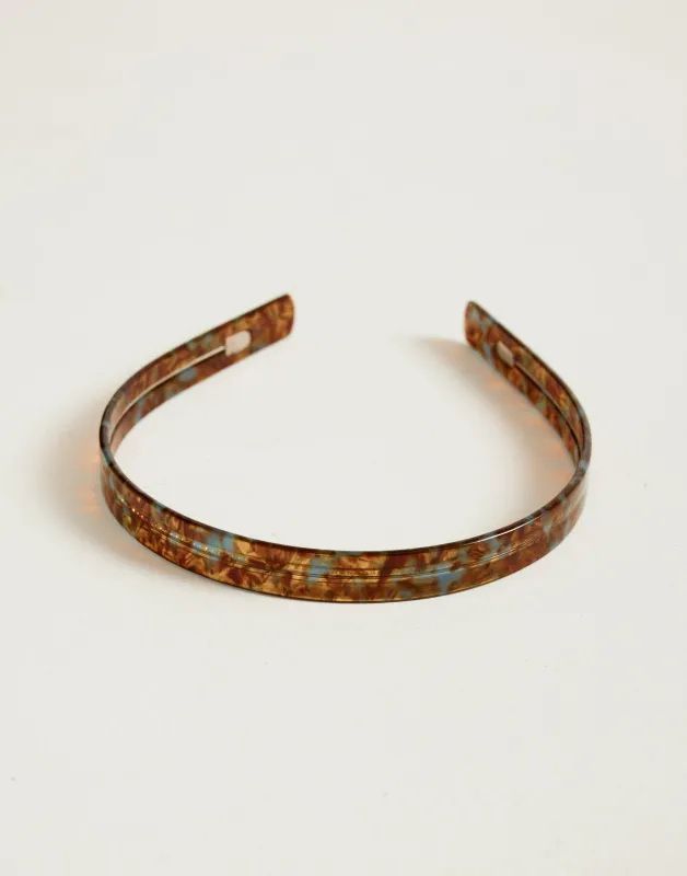 Zoey Headband (Blue/Tort Speckle) sold by Charcoal Clothing