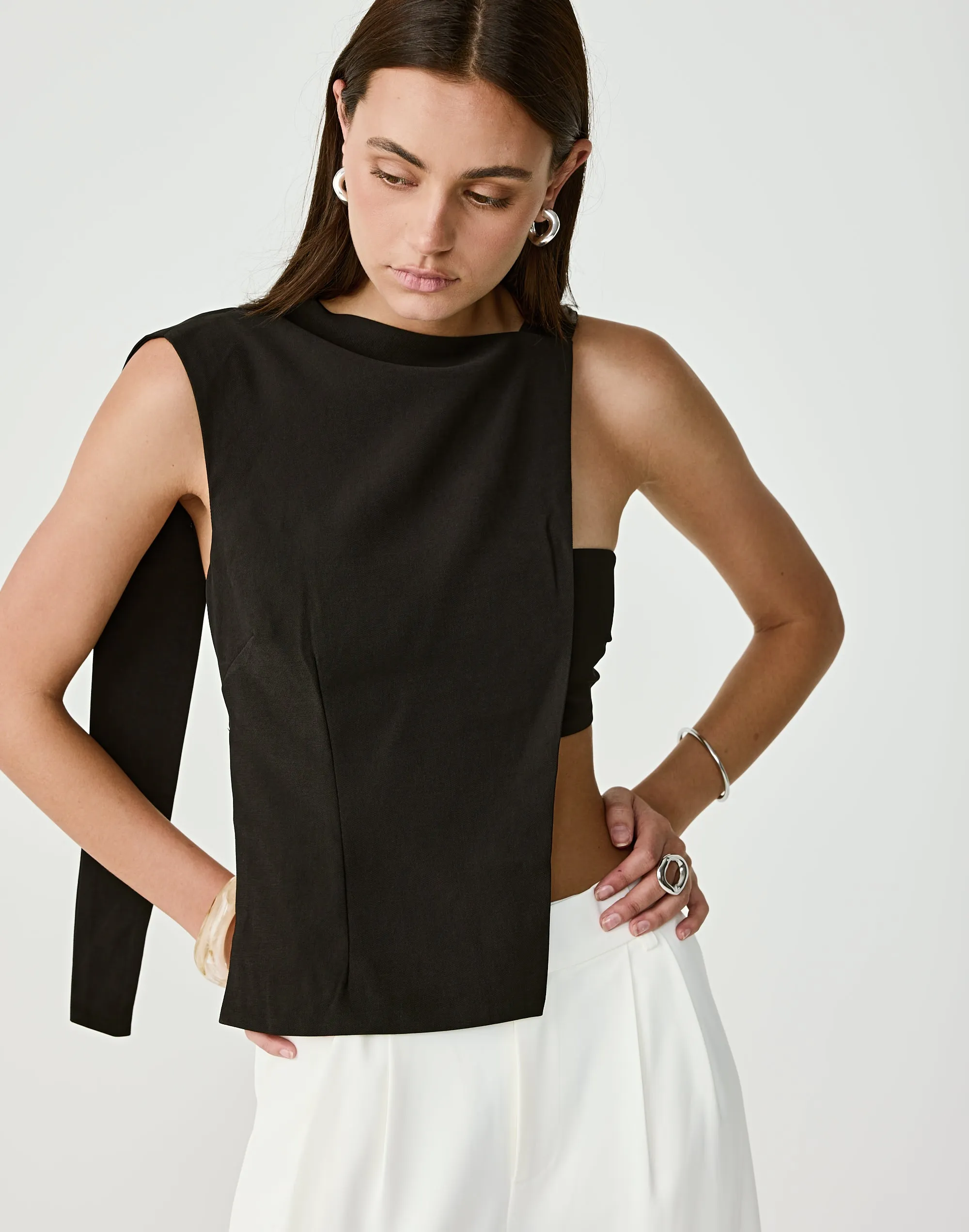 Aiden Top (Black) sold by Charcoal Clothing