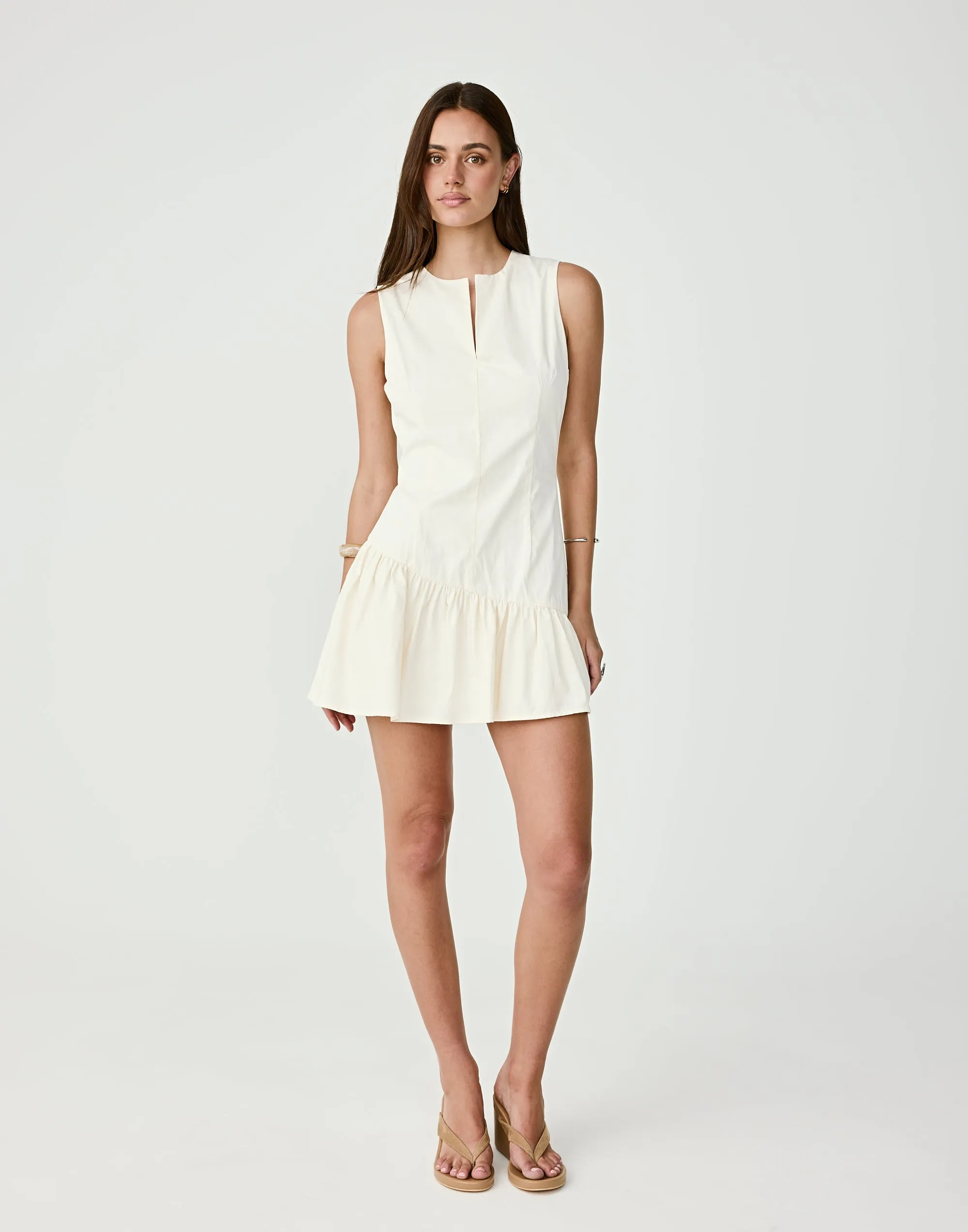 Caden Mini Dress (Cream) sold by Charcoal Clothing