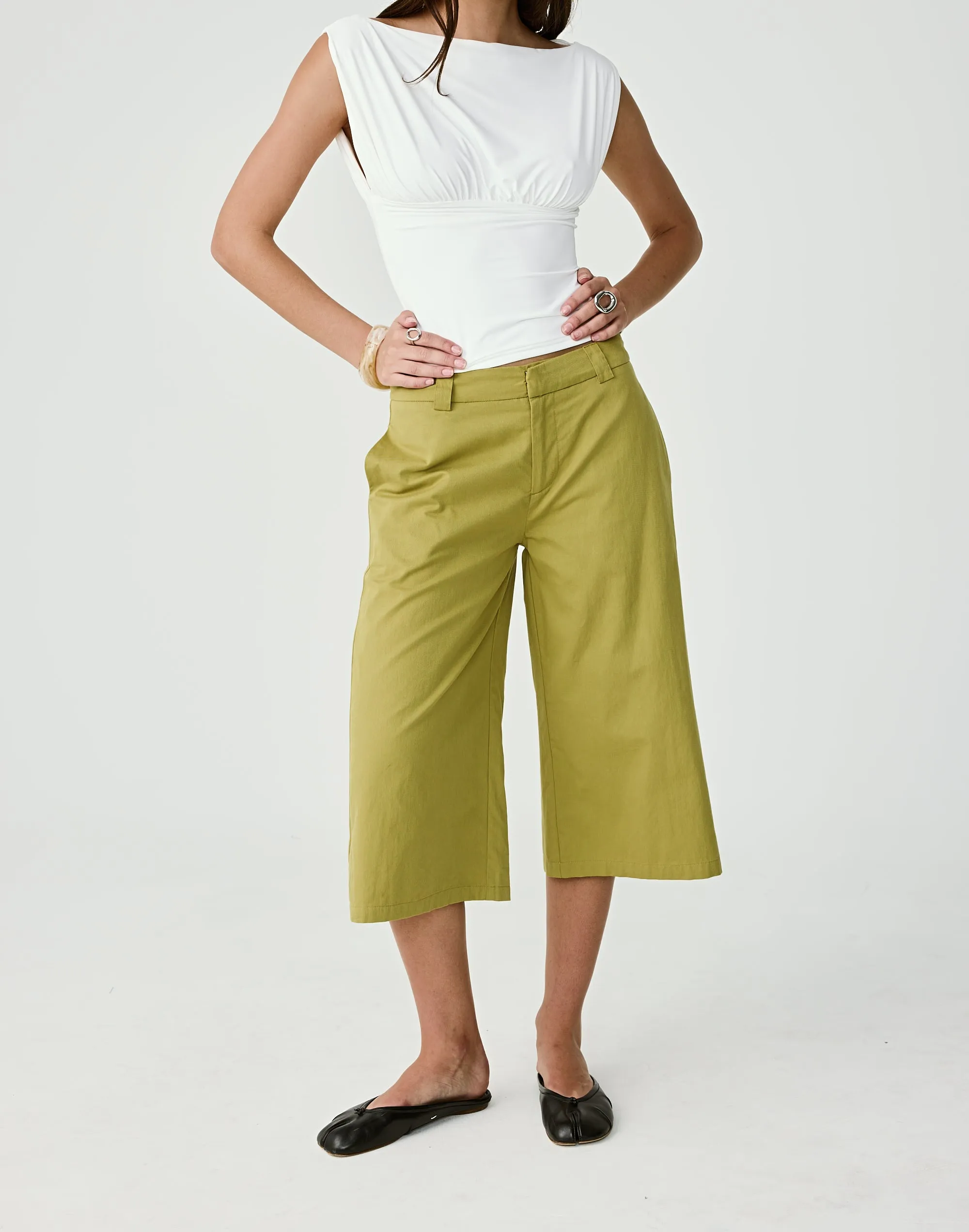 Ryley Midi Pants (Pear) sold by Charcoal Clothing product image thumbnail 2