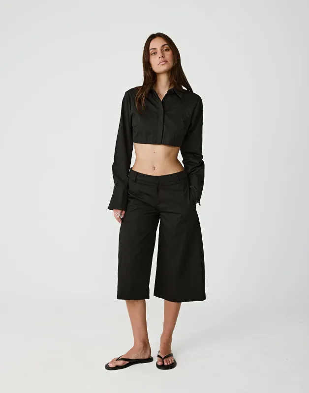 Ryley Midi Pants (Black) made by Charcoal Clothing