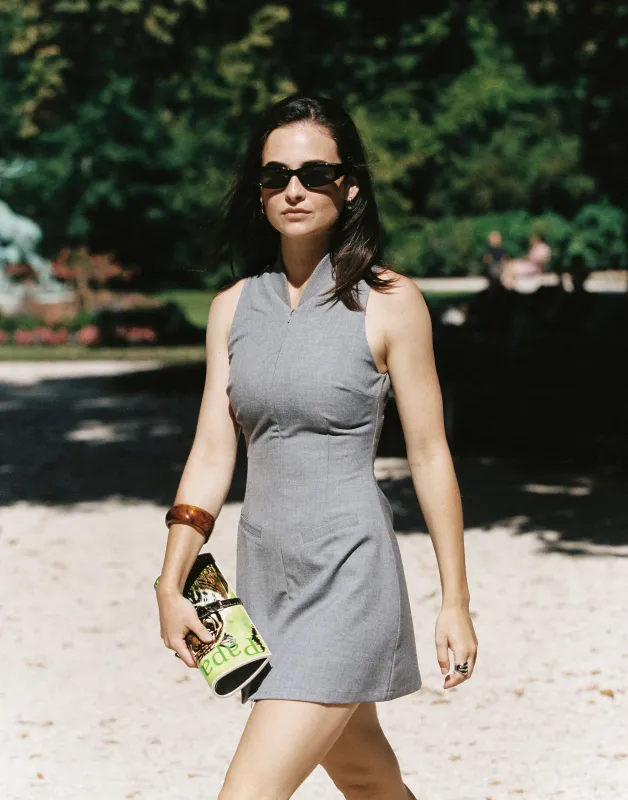 Callum Mini Dress (Grey) sold by Charcoal Clothing