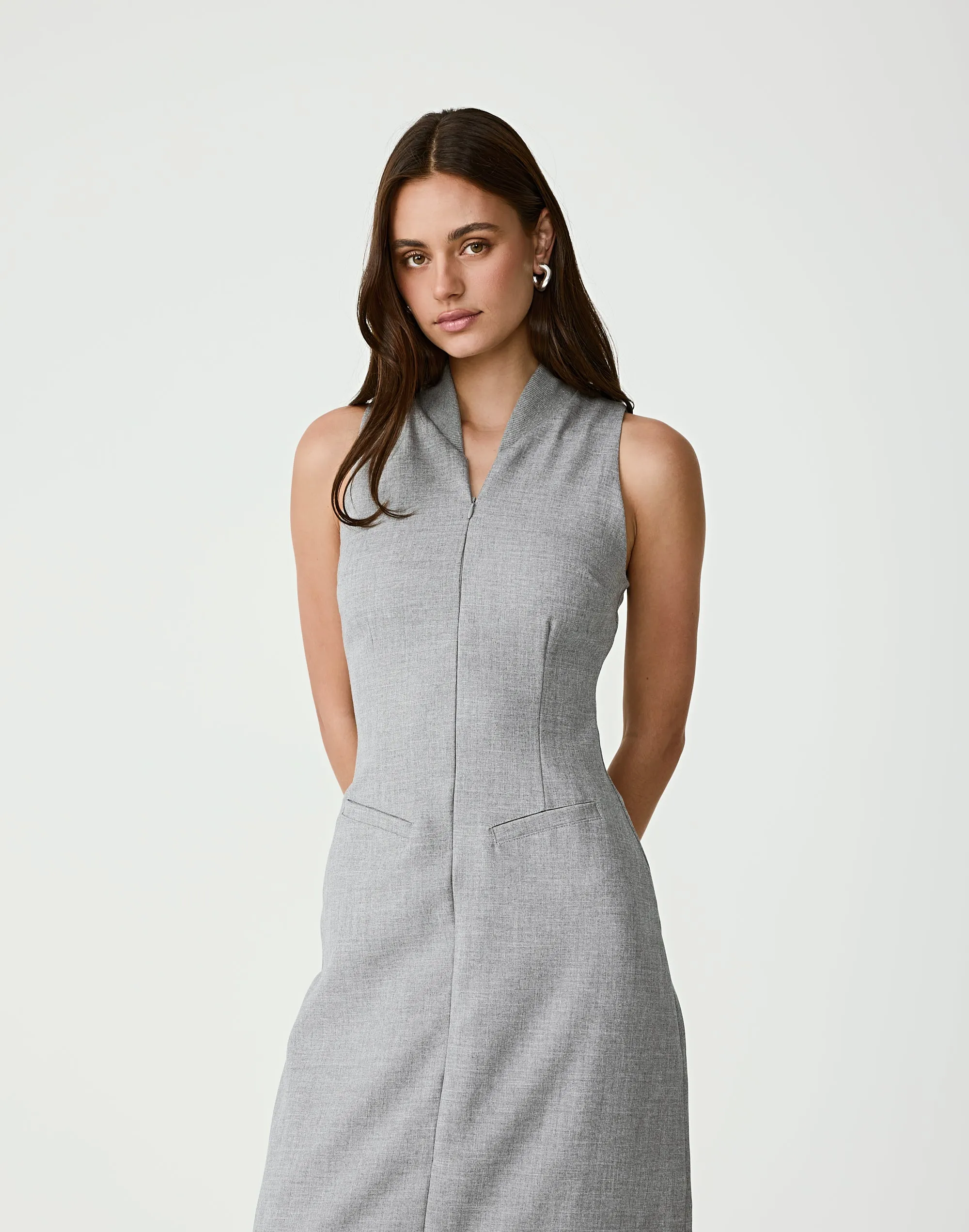 Callum Maxi Dress (Grey) sold by Charcoal Clothing product image thumbnail 3