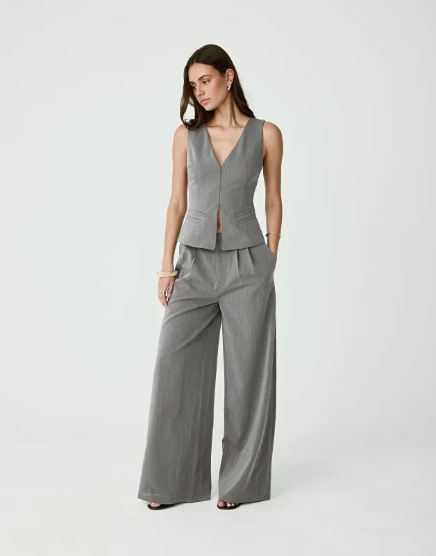 Cohen Top (Grey) sold by Charcoal Clothing