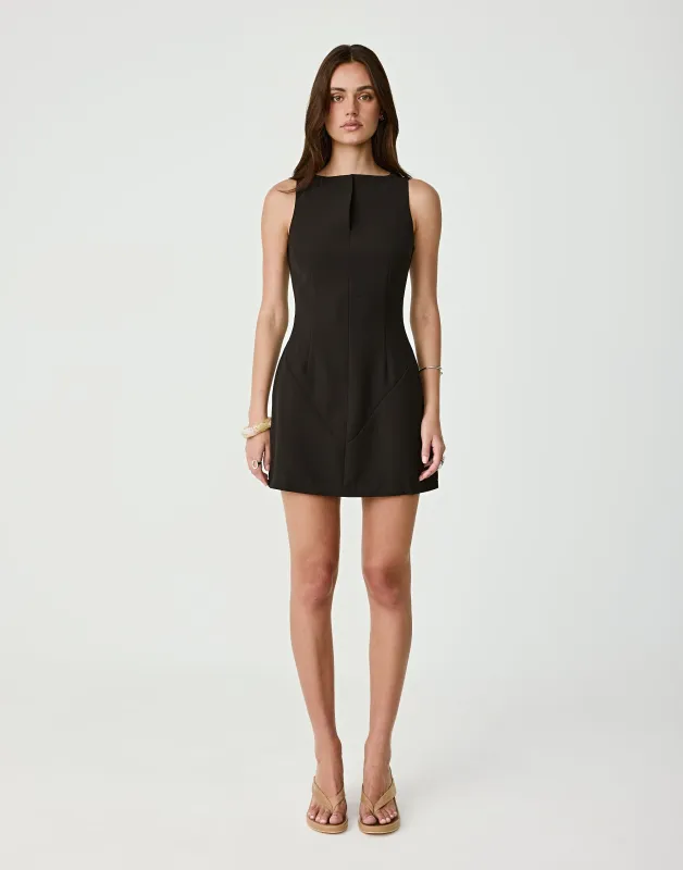 Cairo Mini Dress (Black) sold by Charcoal Clothing