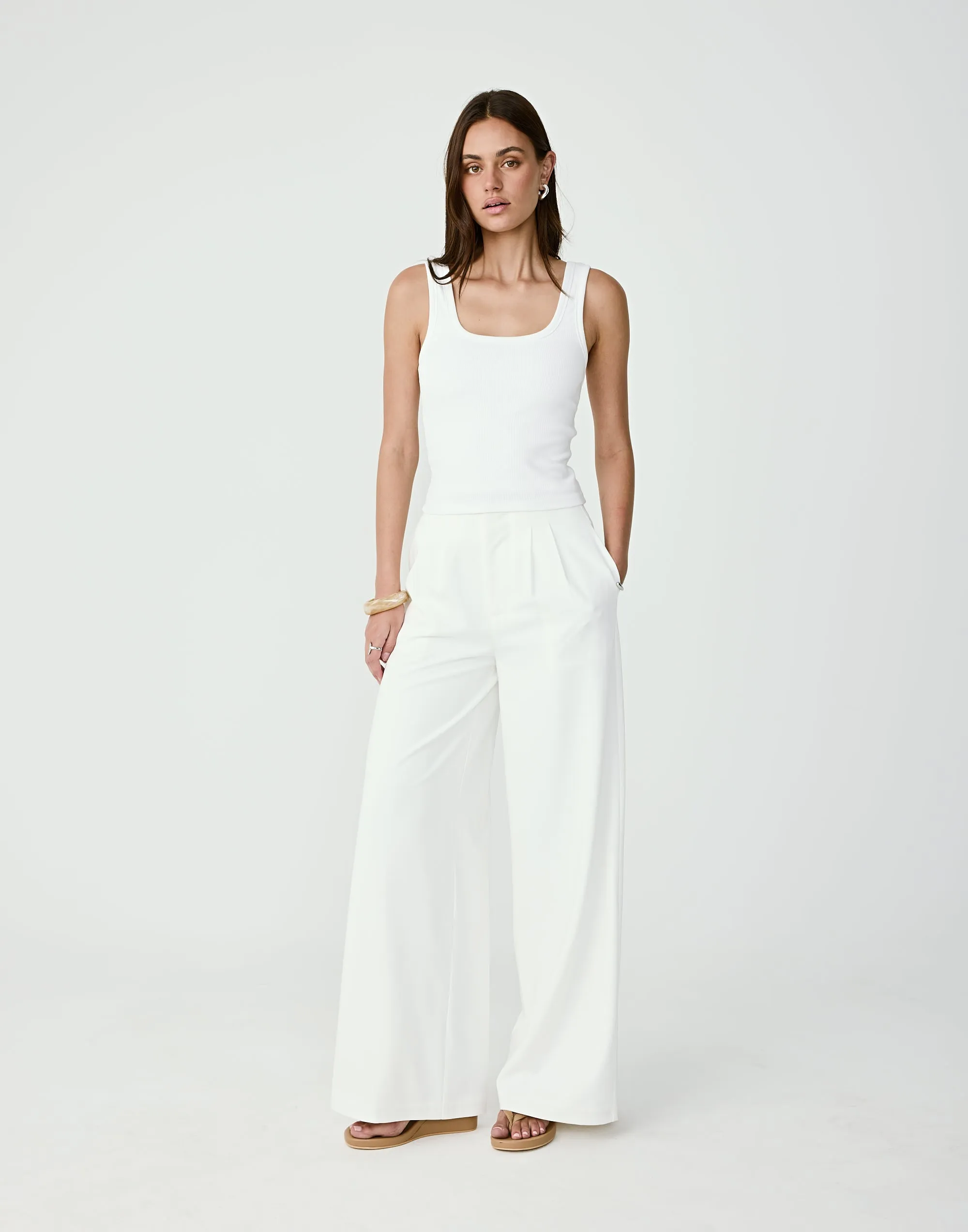 Bethany Pants (White) sold by Charcoal Clothing product image thumbnail 2