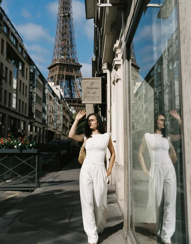 Bethany Pants (White) sold by Charcoal Clothing