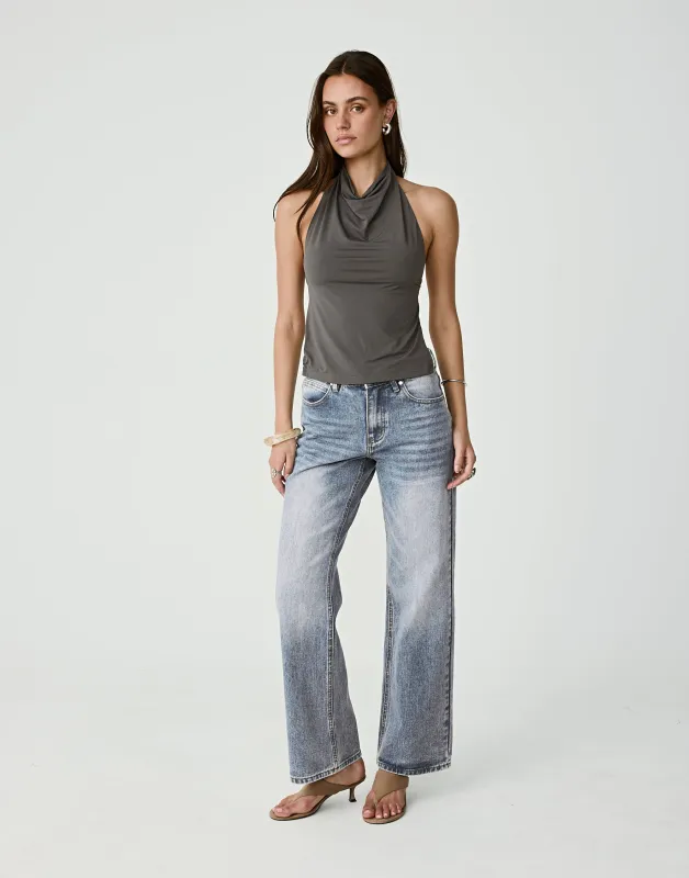 Tansie Top (Slate) sold by Charcoal Clothing