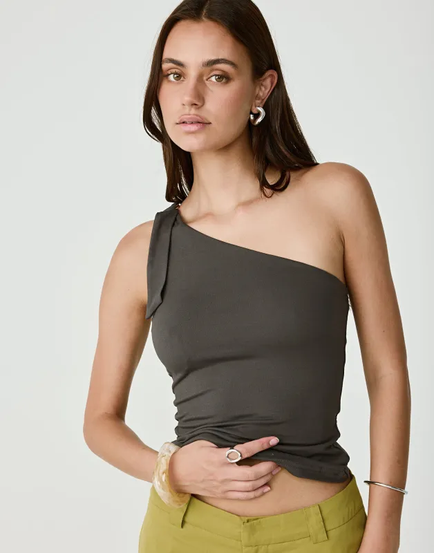 Zuelia Top (Slate) sold by Charcoal Clothing