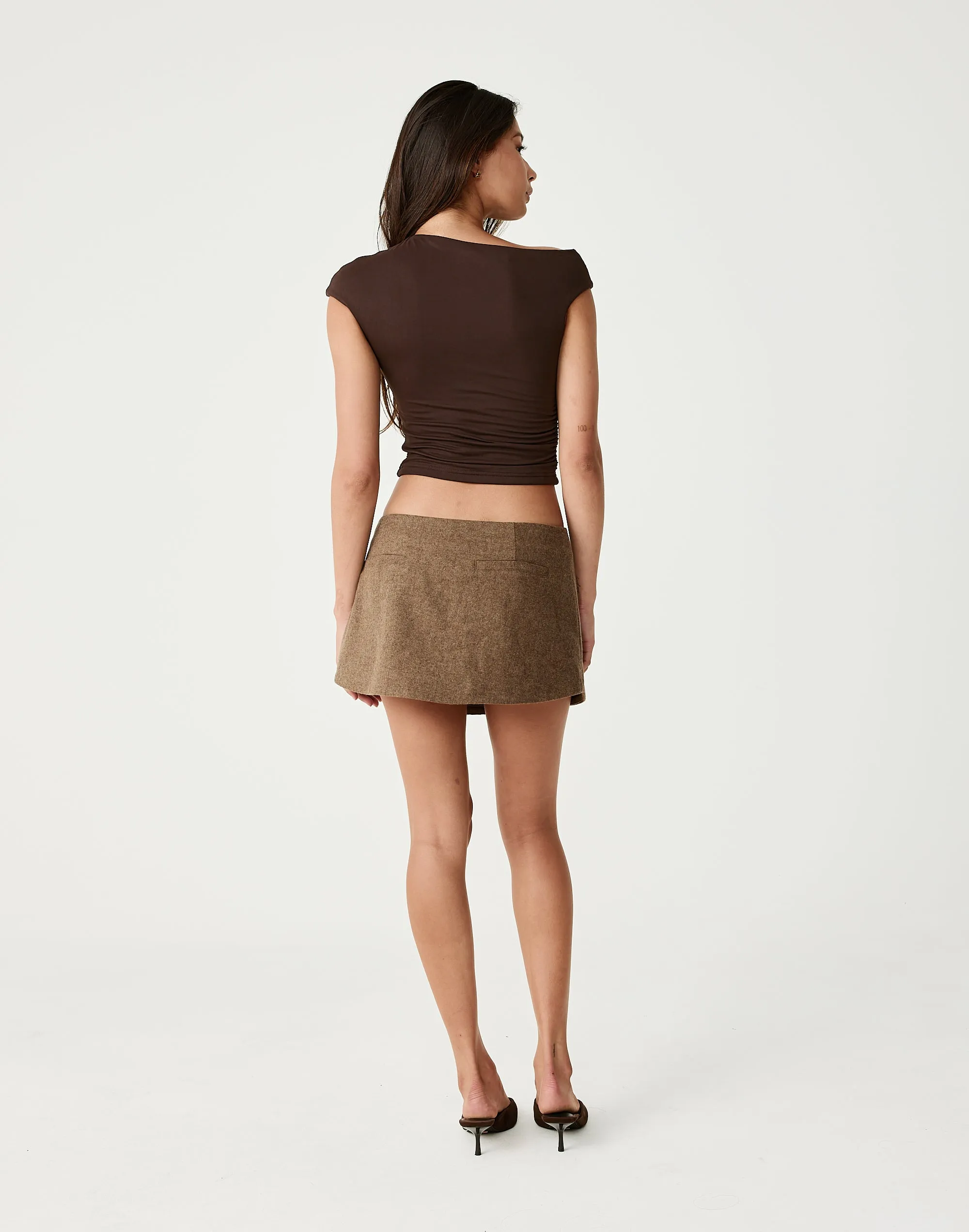Dolly Top (Chocolate) sold by Charcoal Clothing product image thumbnail 4