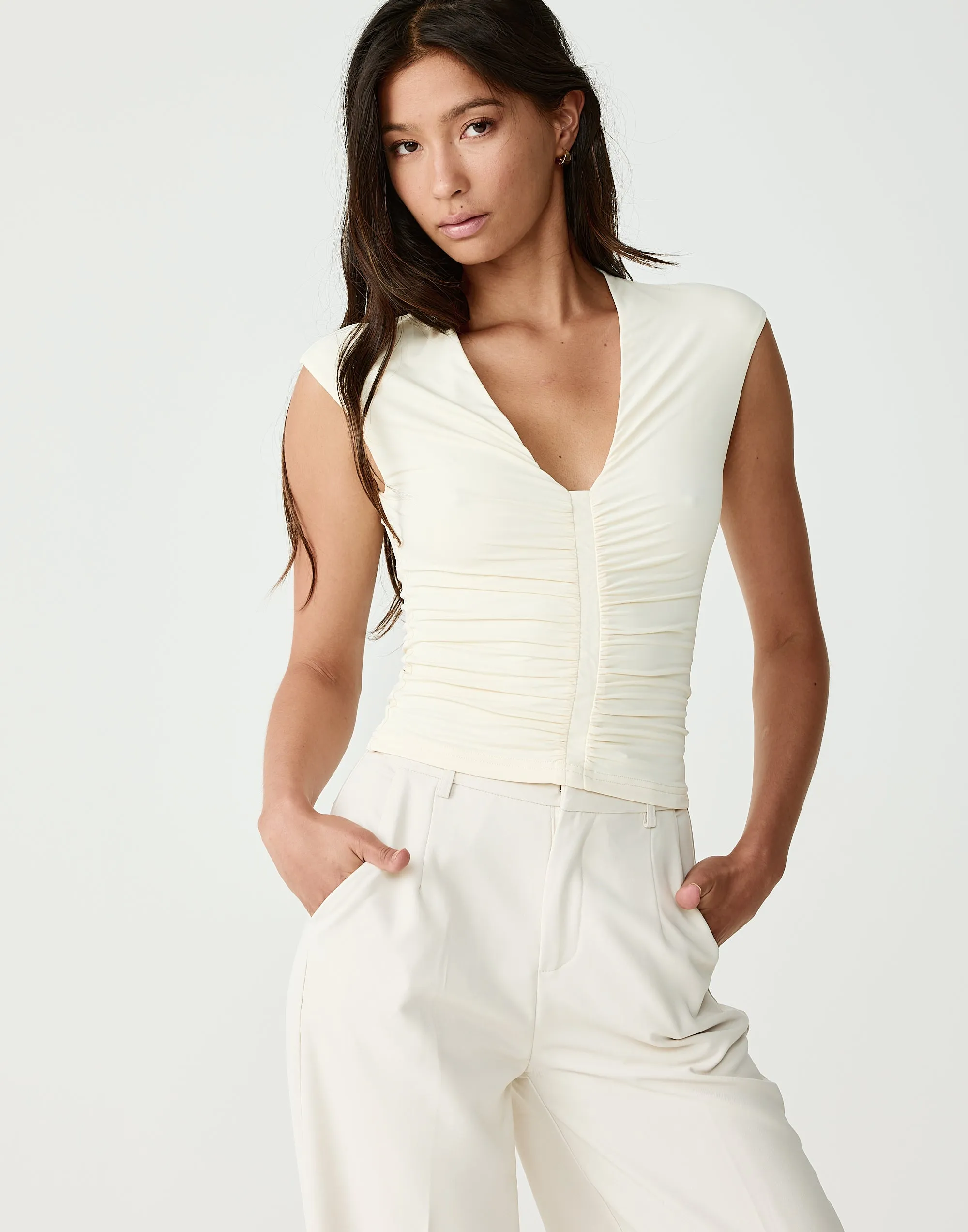 Mila Top (Cream) sold by Charcoal Clothing product image thumbnail 2