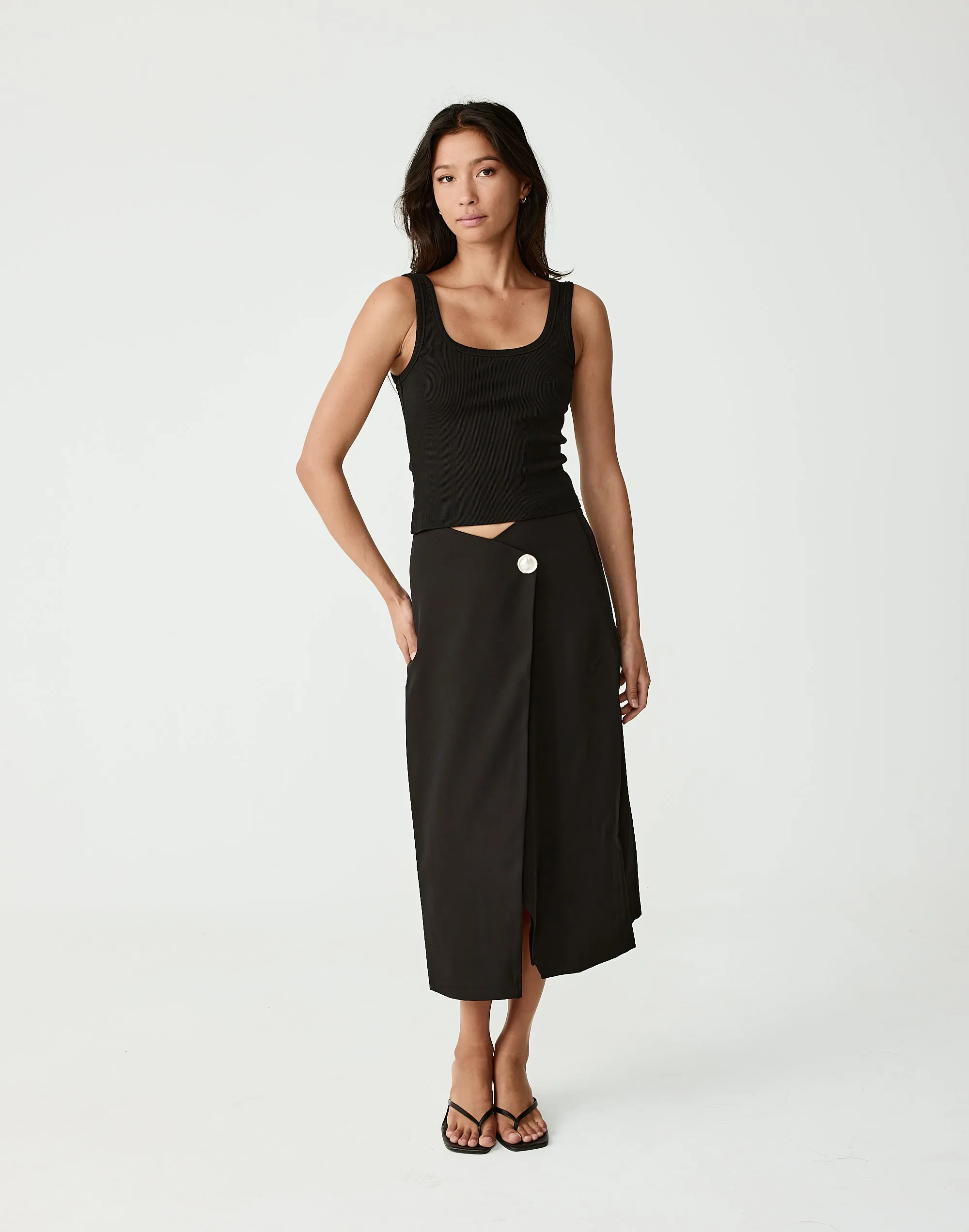Kailou Midi Skirt (Black) sold by Charcoal Clothing product image thumbnail 5