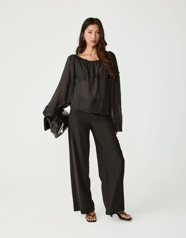 Natalia Top (Black) sold by Charcoal Clothing