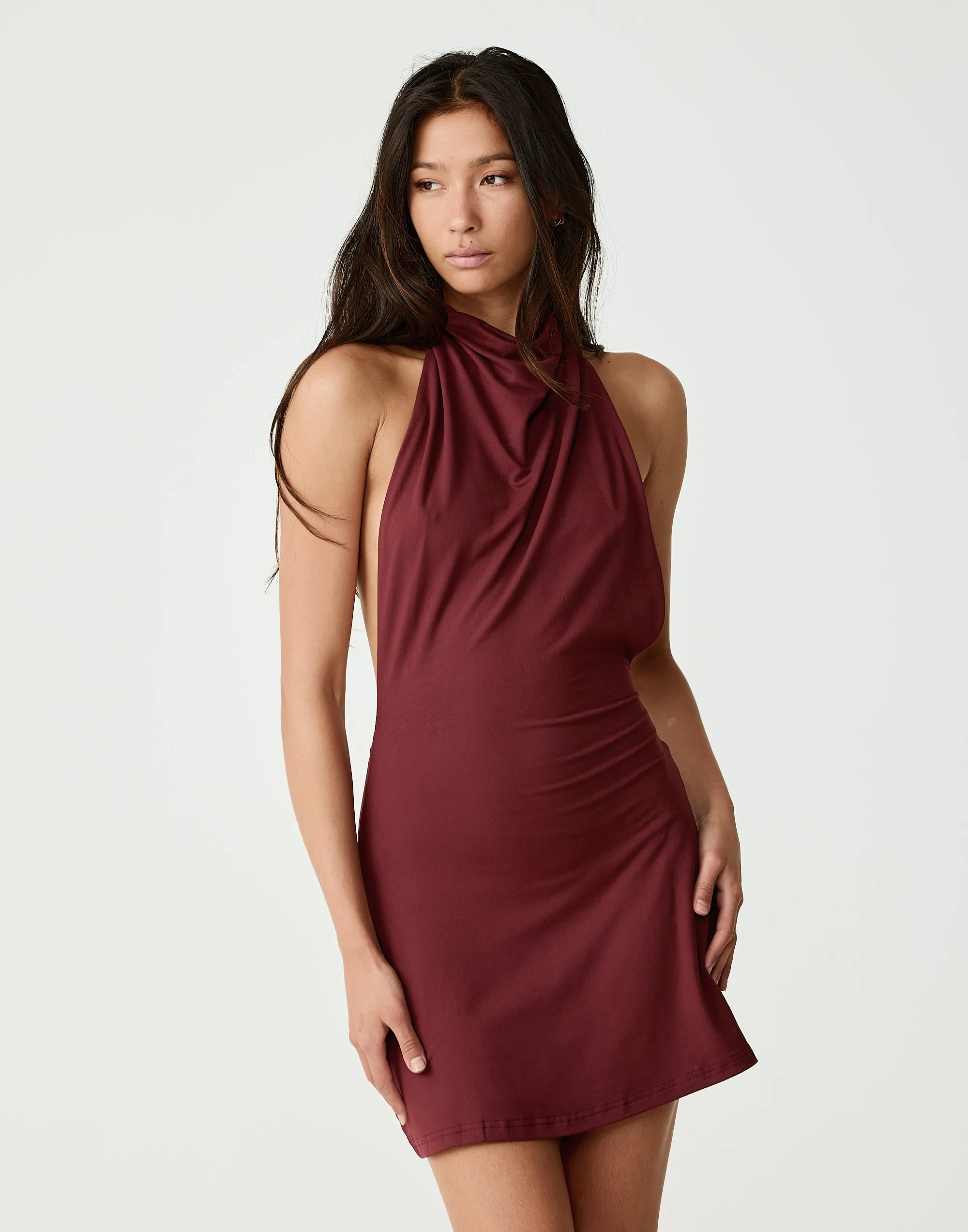Priya Mini Dress (Wine) sold by Charcoal Clothing product image thumbnail 4