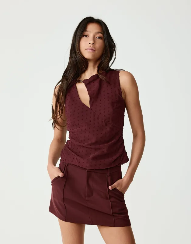 Fia Top (Wine) sold by Charcoal Clothing