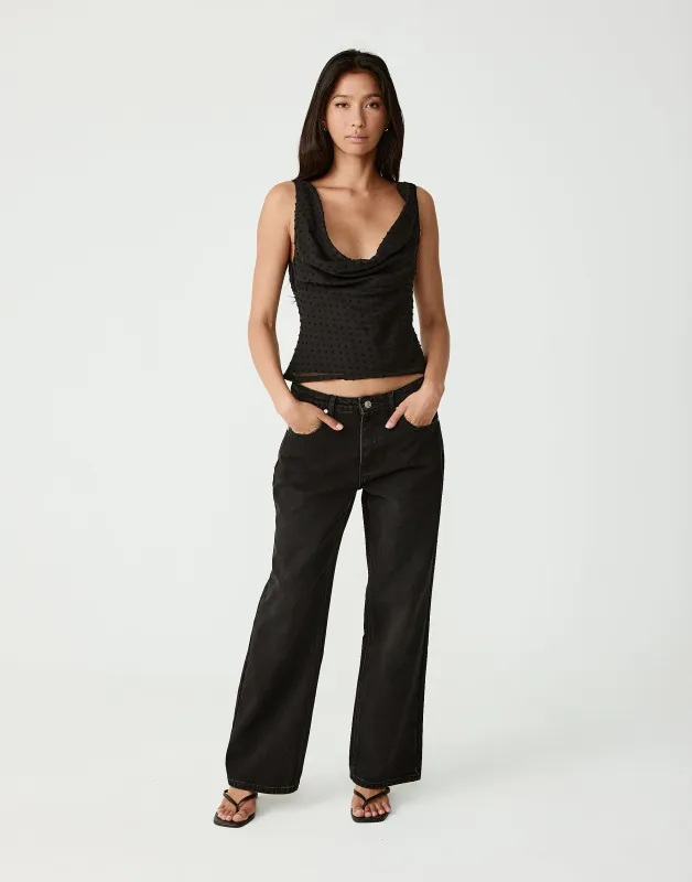 Penny Top (Black) sold by Charcoal Clothing