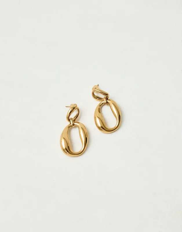 Kalie Earrings (Gold) sold by Charcoal Clothing
