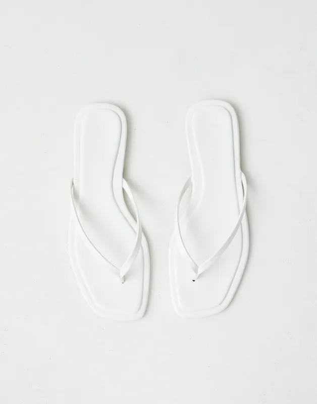 Millicent Sandals (White Shine) - By Billini sold by Charcoal Clothing