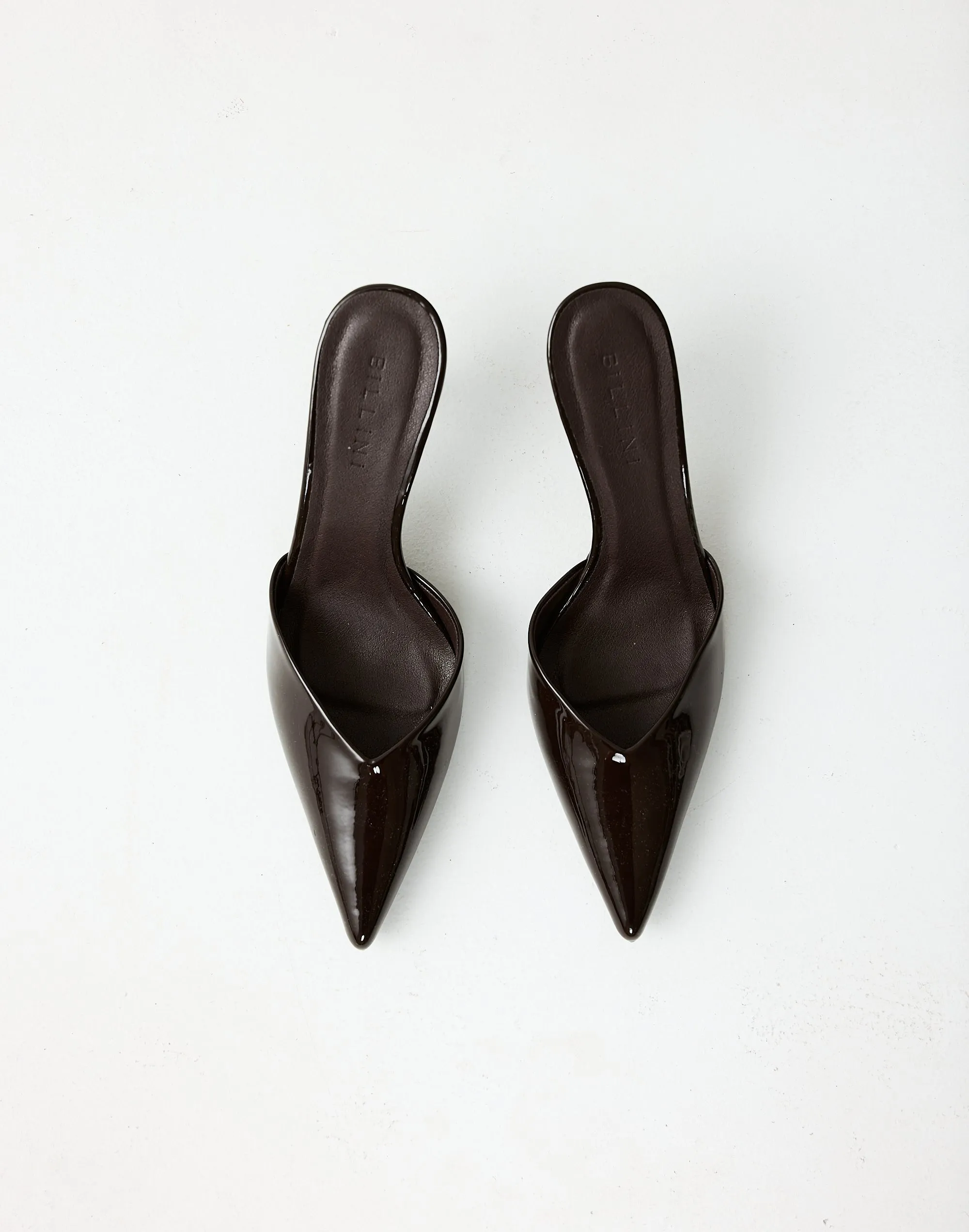 Manson Heels (Chocolate Patent) - By Billini sold by Charcoal Clothing product image thumbnail 5