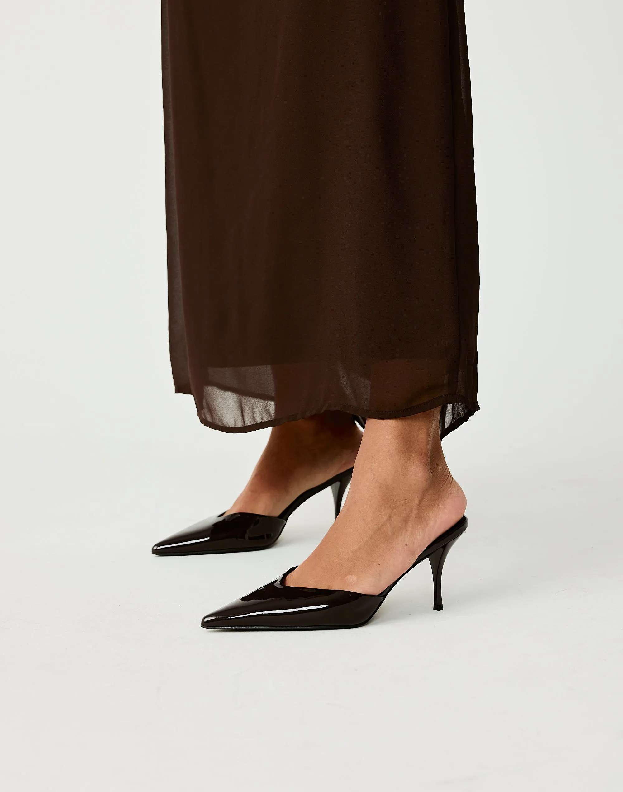 Manson Heels (Chocolate Patent) - By Billini sold by Charcoal Clothing product image thumbnail 3