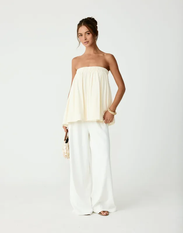 Garden Party Top (Buttercream) sold by Charcoal Clothing