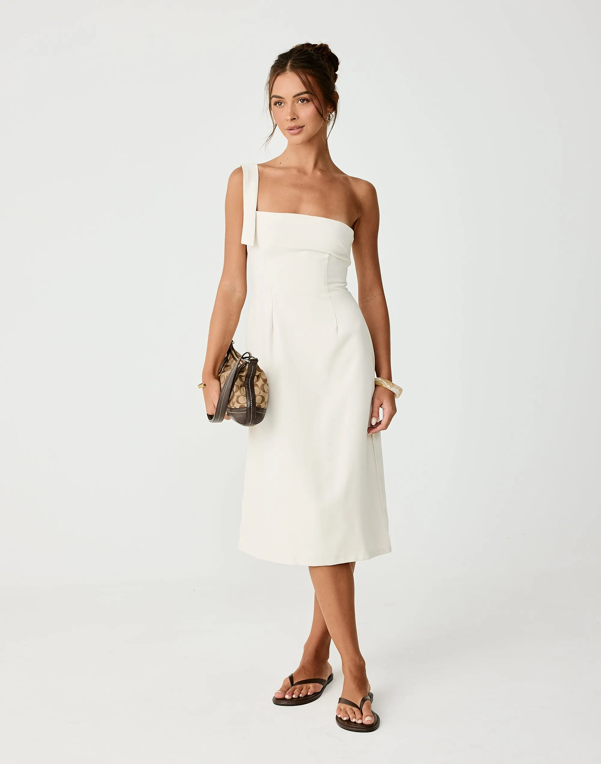 Sebel Midi Dress (Oat) sold by Charcoal Clothing