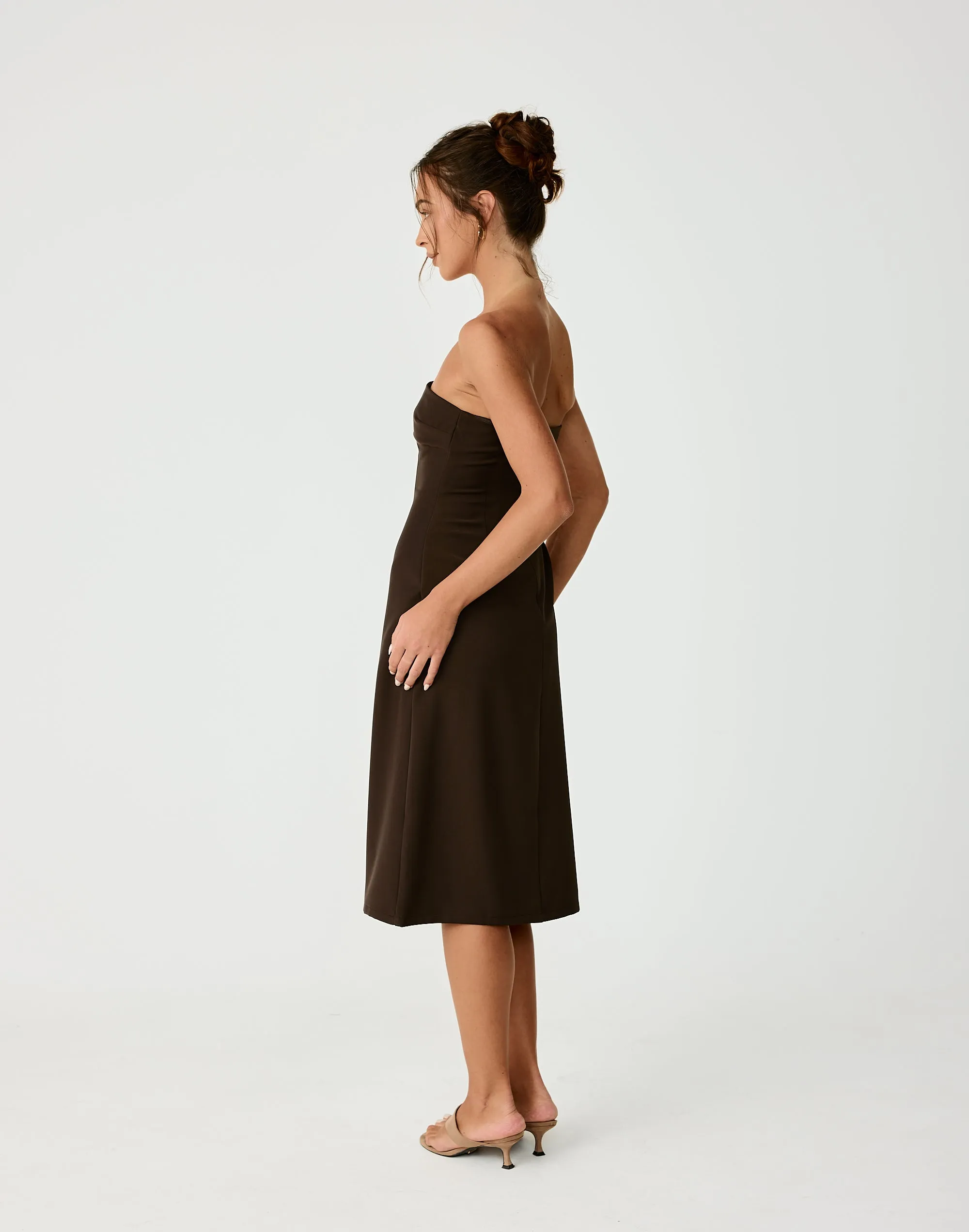 Sebel Midi Dress (Chocolate) sold by Charcoal Clothing product image thumbnail 3
