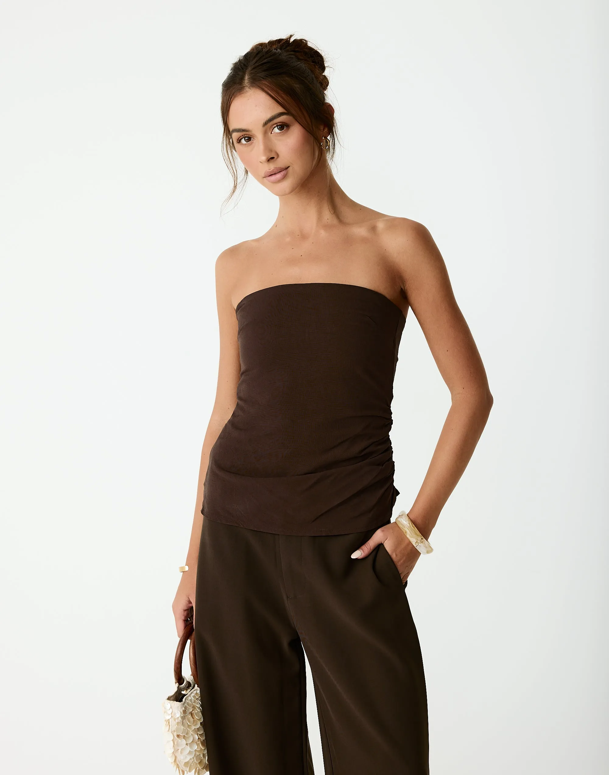 Coastal Top (Chocolate) sold by Charcoal Clothing product image thumbnail 4