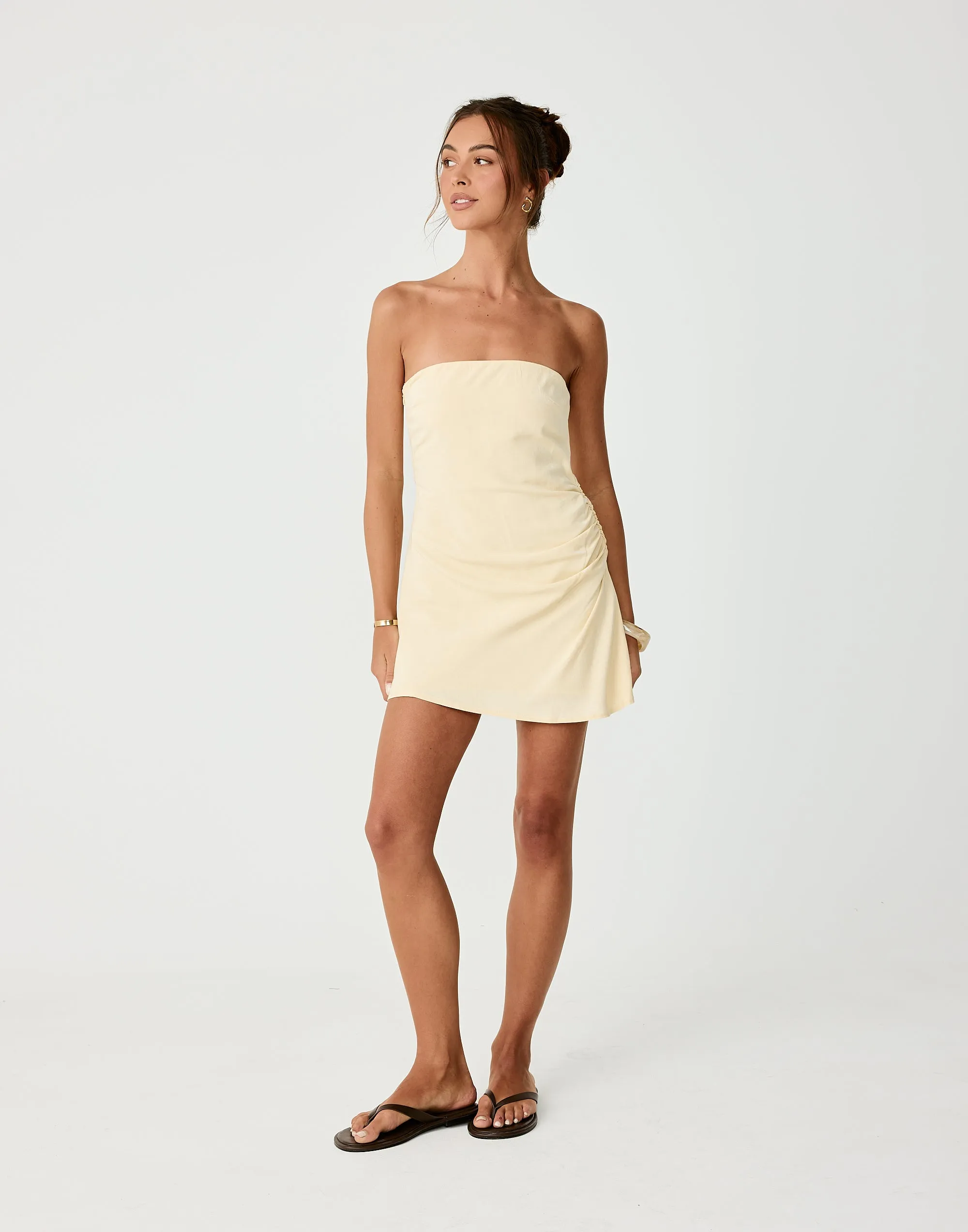 Coastal Mini Dress (Lemon) sold by Charcoal Clothing product image thumbnail 5