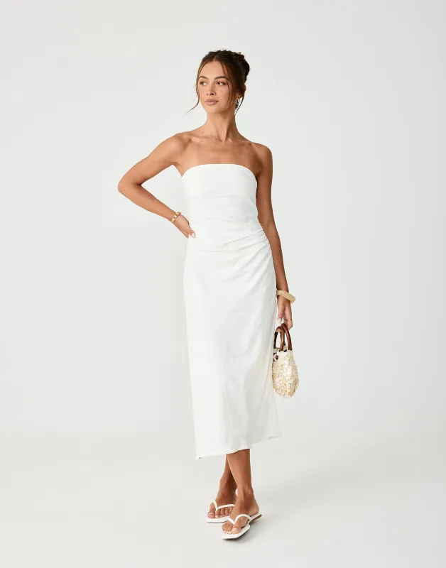 Coastal Midi Dress (Off White) sold by Charcoal Clothing